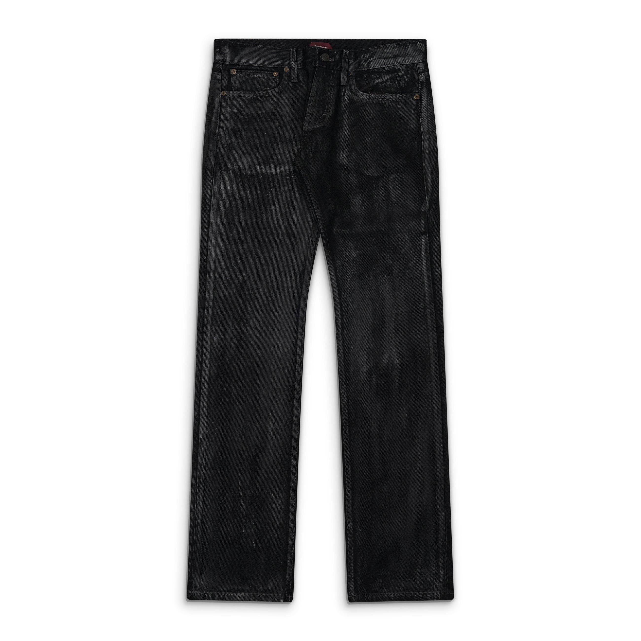 Raimundo Langlois Slim Straight Jean Black Waxed