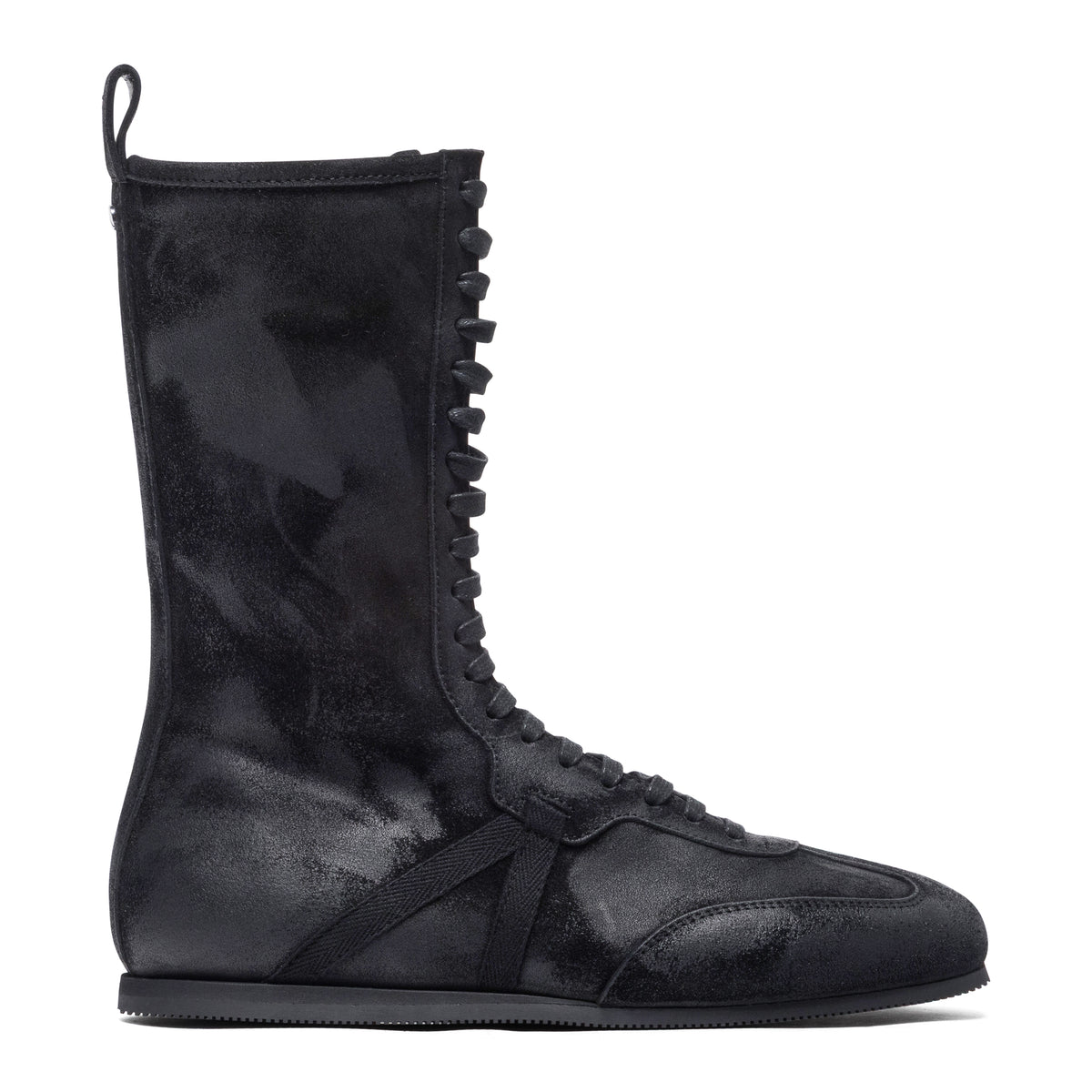 Ann Demeulemeester High-Top Boxing Sneakers Black