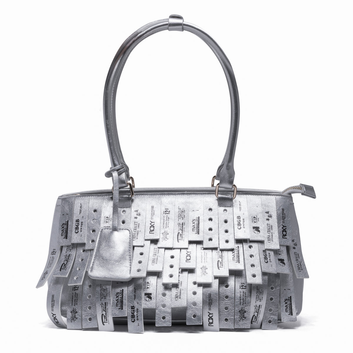 Praying Silver Wristband Bag Silver