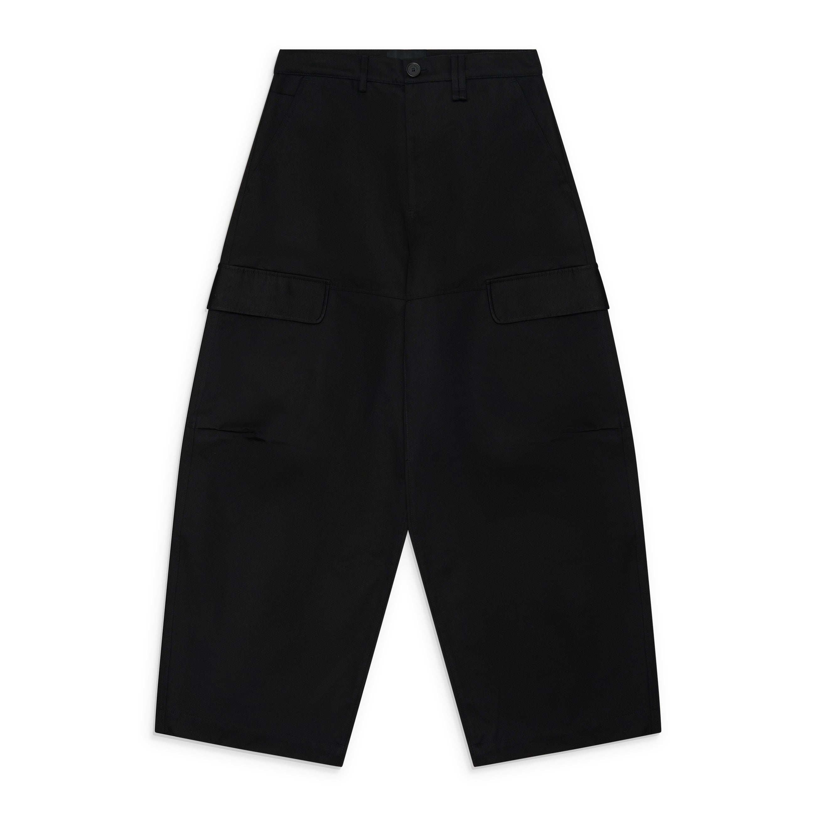 Simone Rocha Cargo Balloon Knee Pleat Trousers Black
