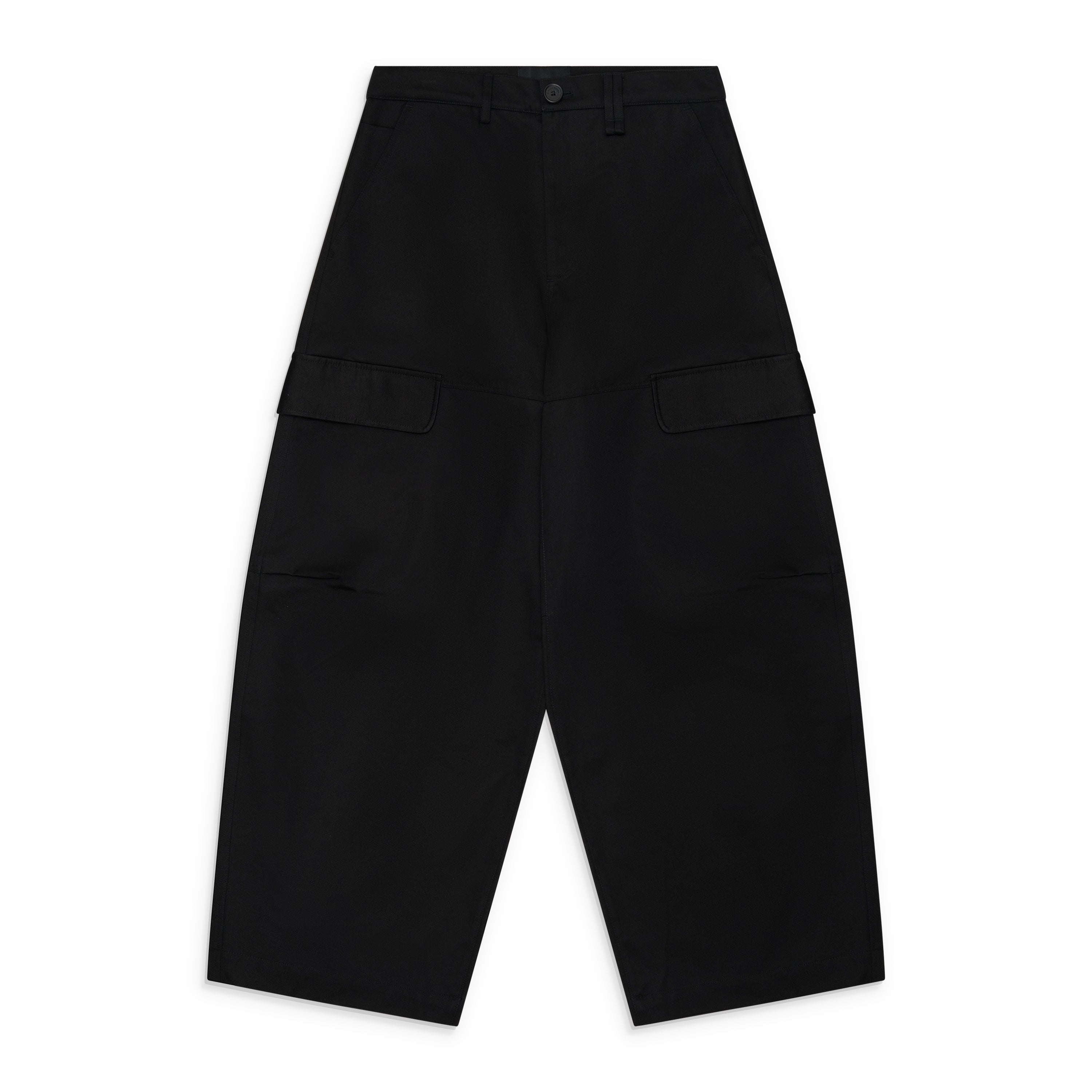 Simone Rocha Cargo Balloon Knee Pleat Trousers Black