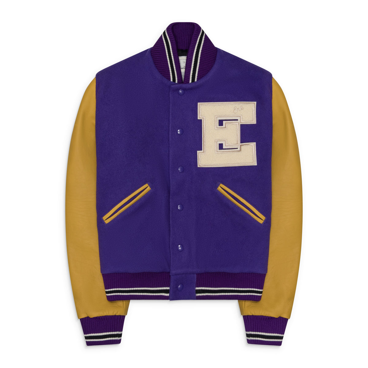 ERL Unisex Varsity Jacket Woven Purple