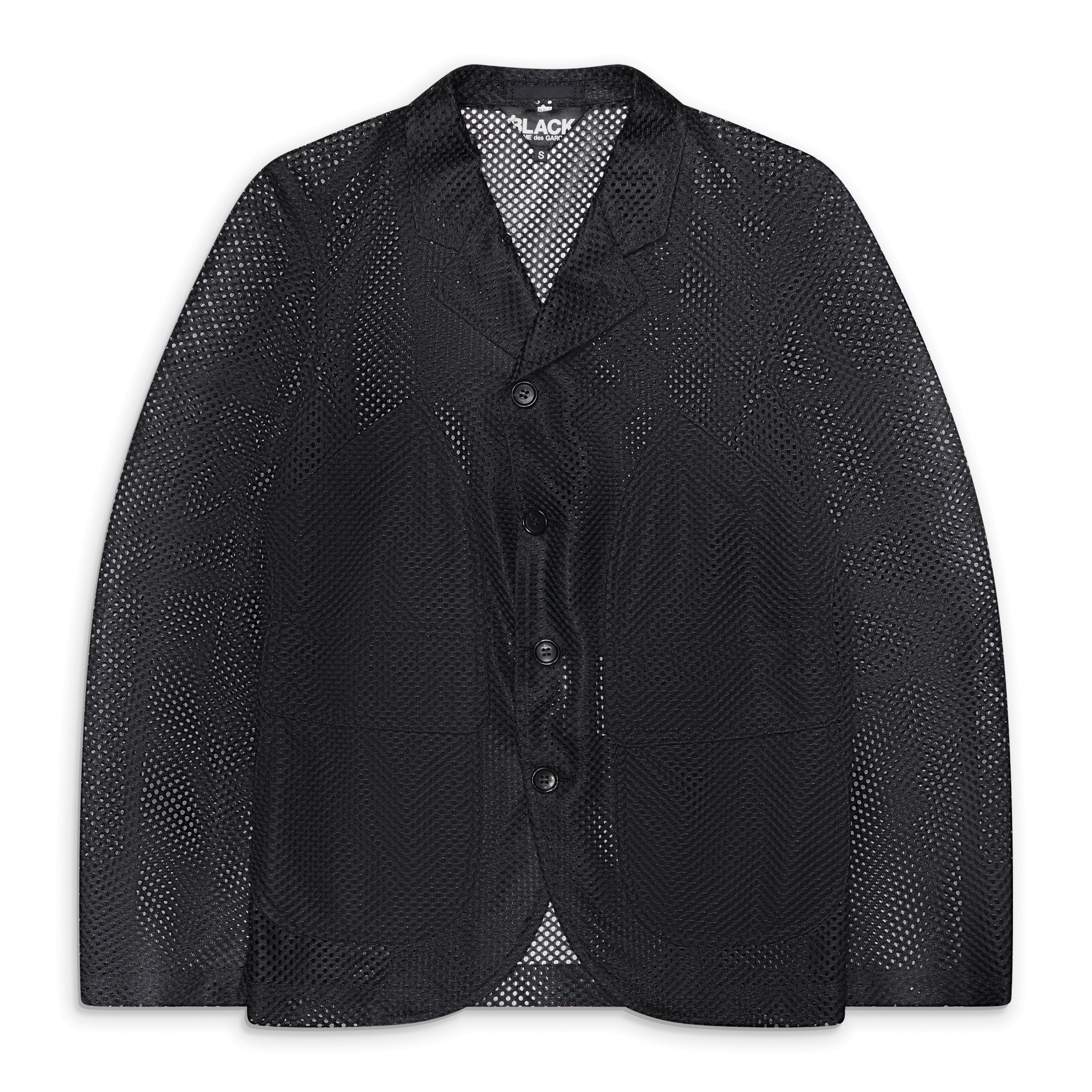 Comme Des Garcons Black Black Mesh Blazer