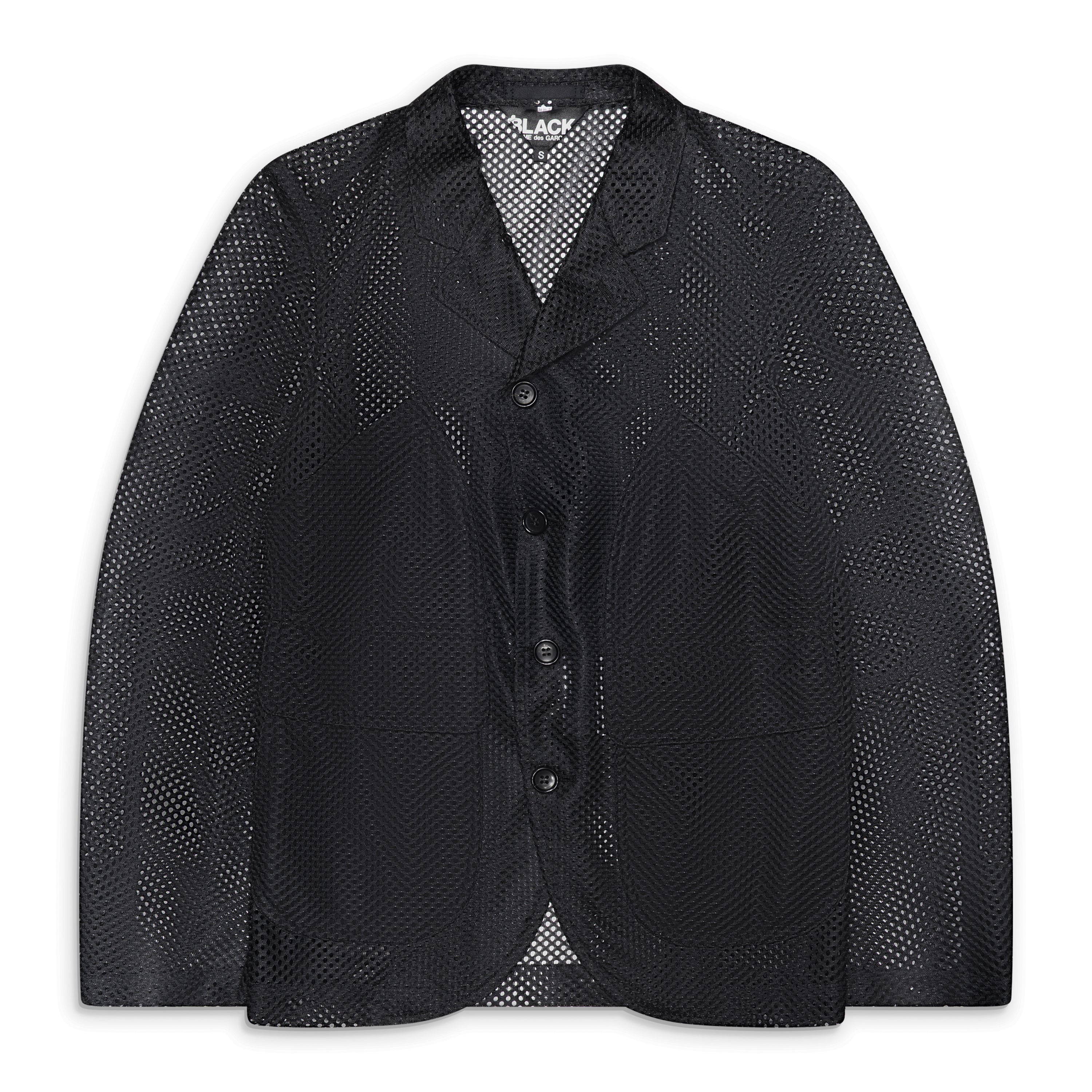 Comme Des Garcons Black Black Mesh Blazer