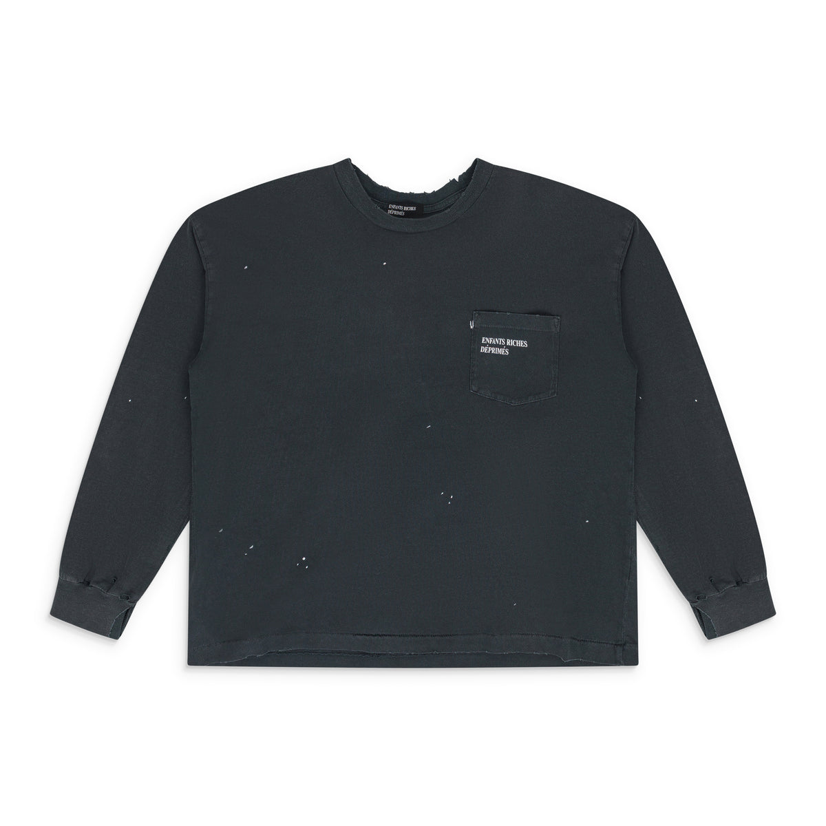 Enfants Riches Deprimes Paint Splatter L/S T-Shirt Black