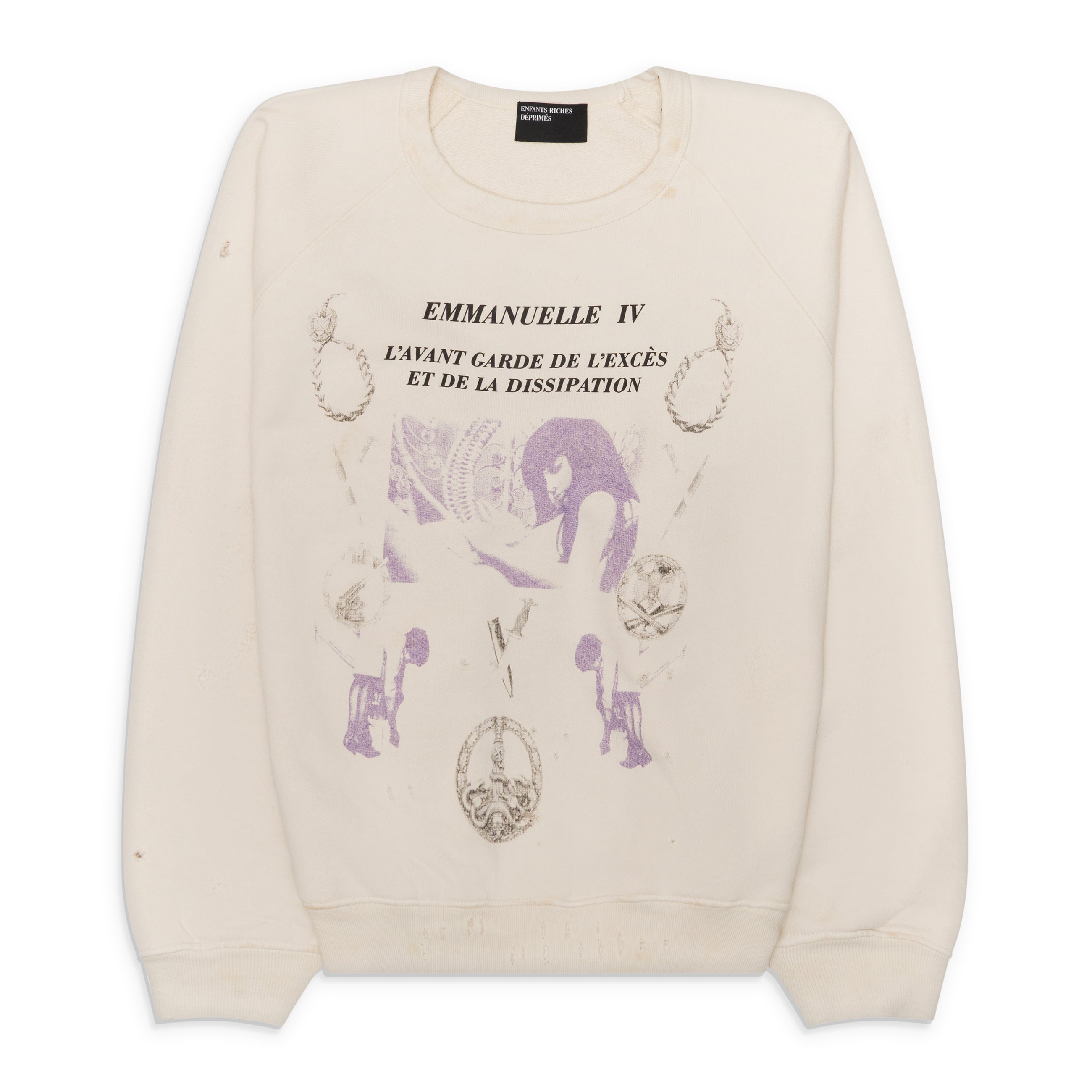 Enfants Riches Deprimes Emmanuelle IV Raglan Crewneck White