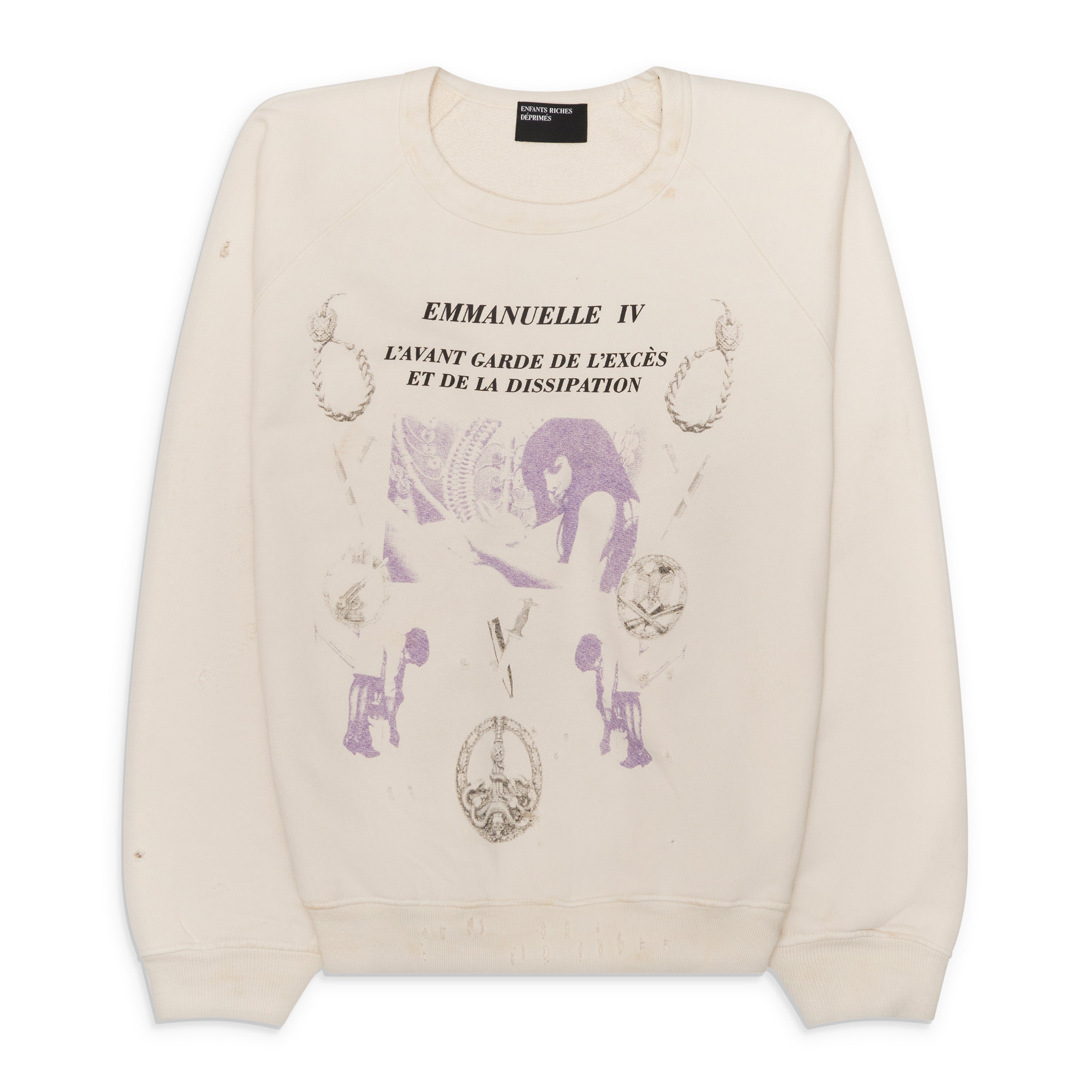 Enfants Riches Deprimes Emmanuelle IV Raglan Crewneck White