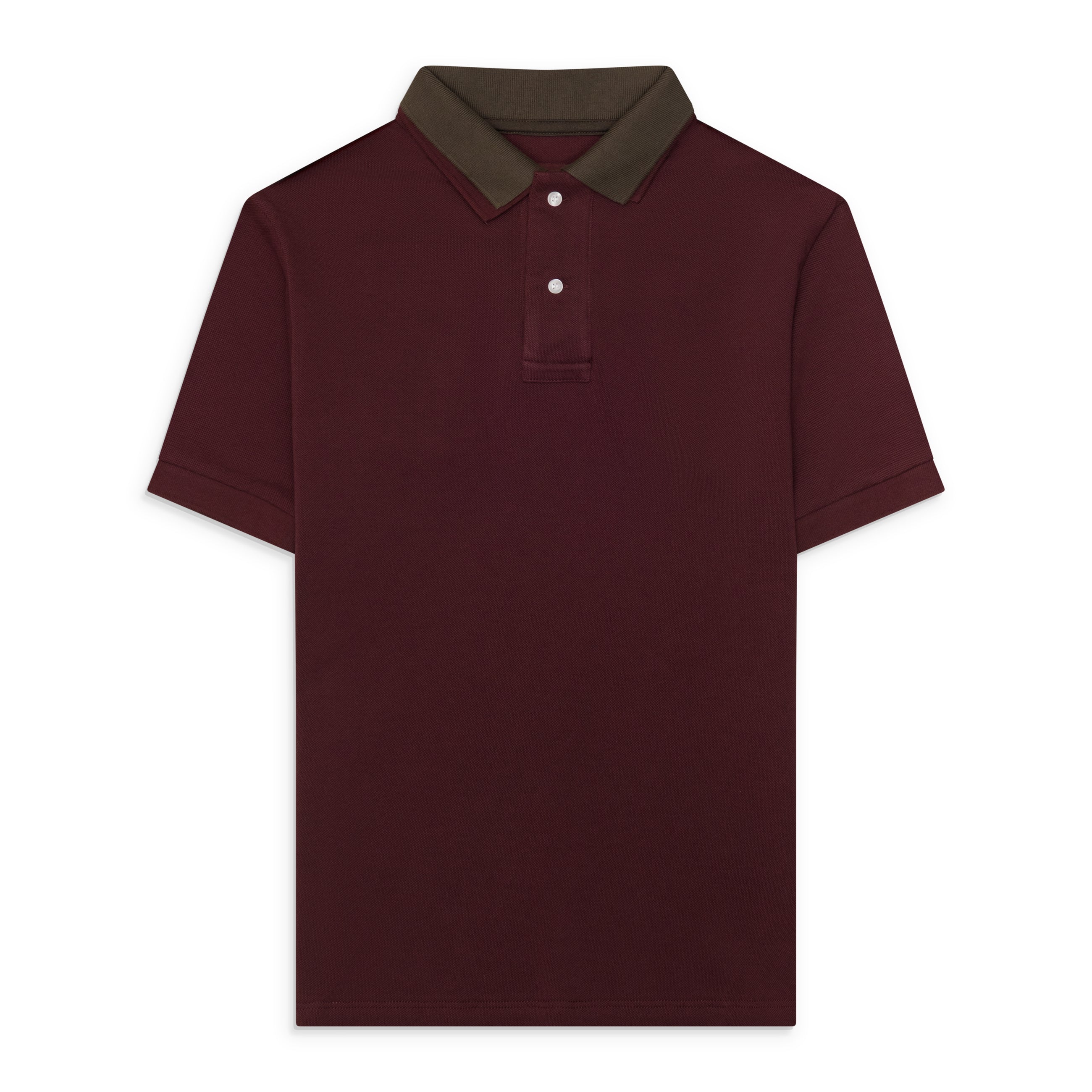 Raimundo Langlois Layered Polo Burgundy
