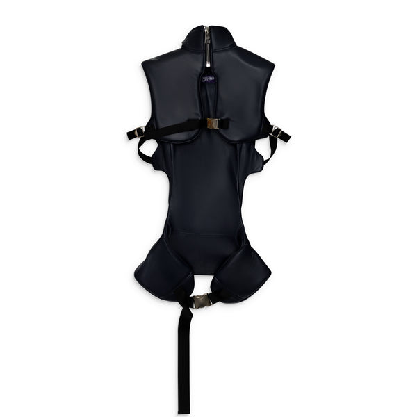 Jean Paul Gaultier Backpack Leather Vest Blue – ESSXNYC