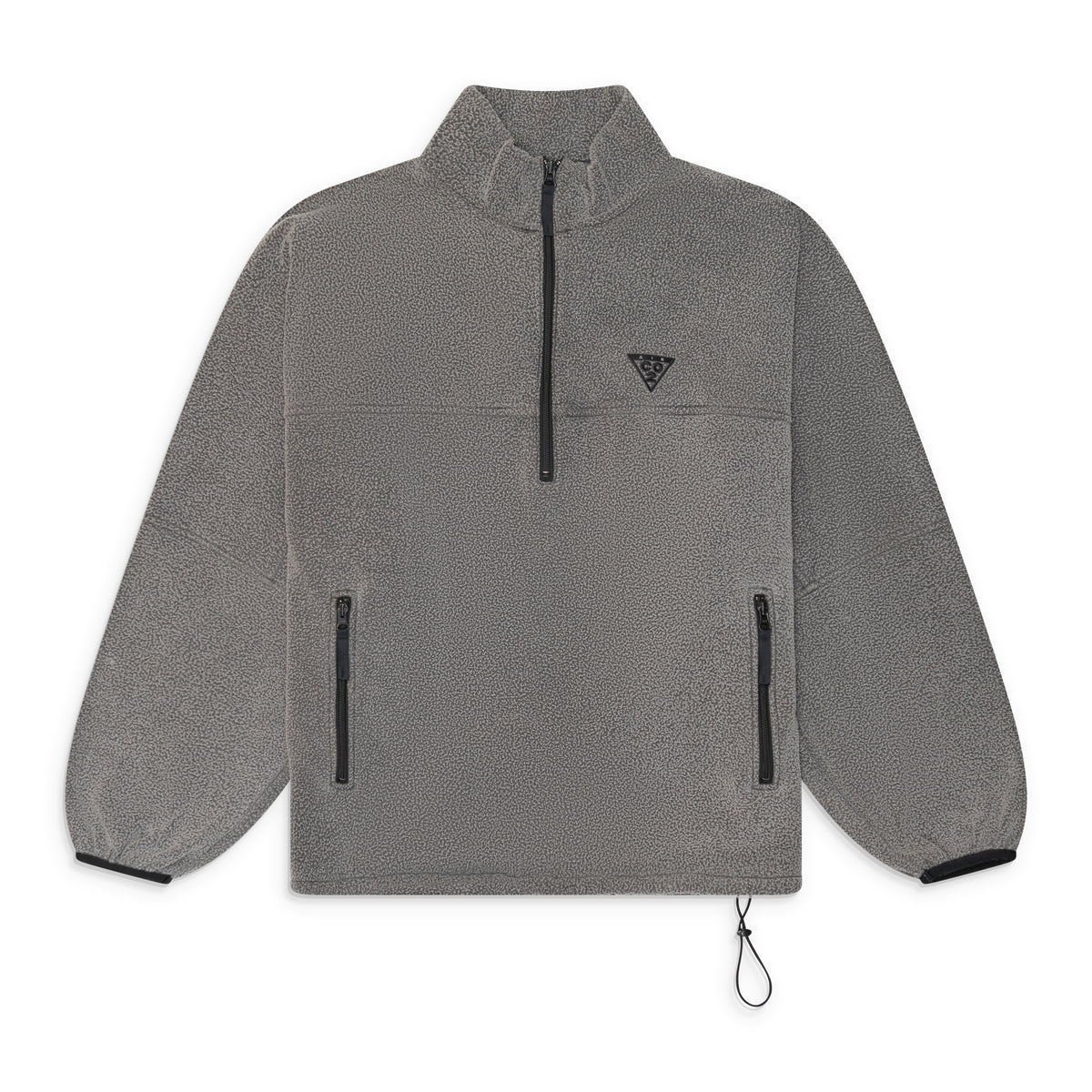 Doublet Air Yarn Half Zip Fleece Pullover Grey