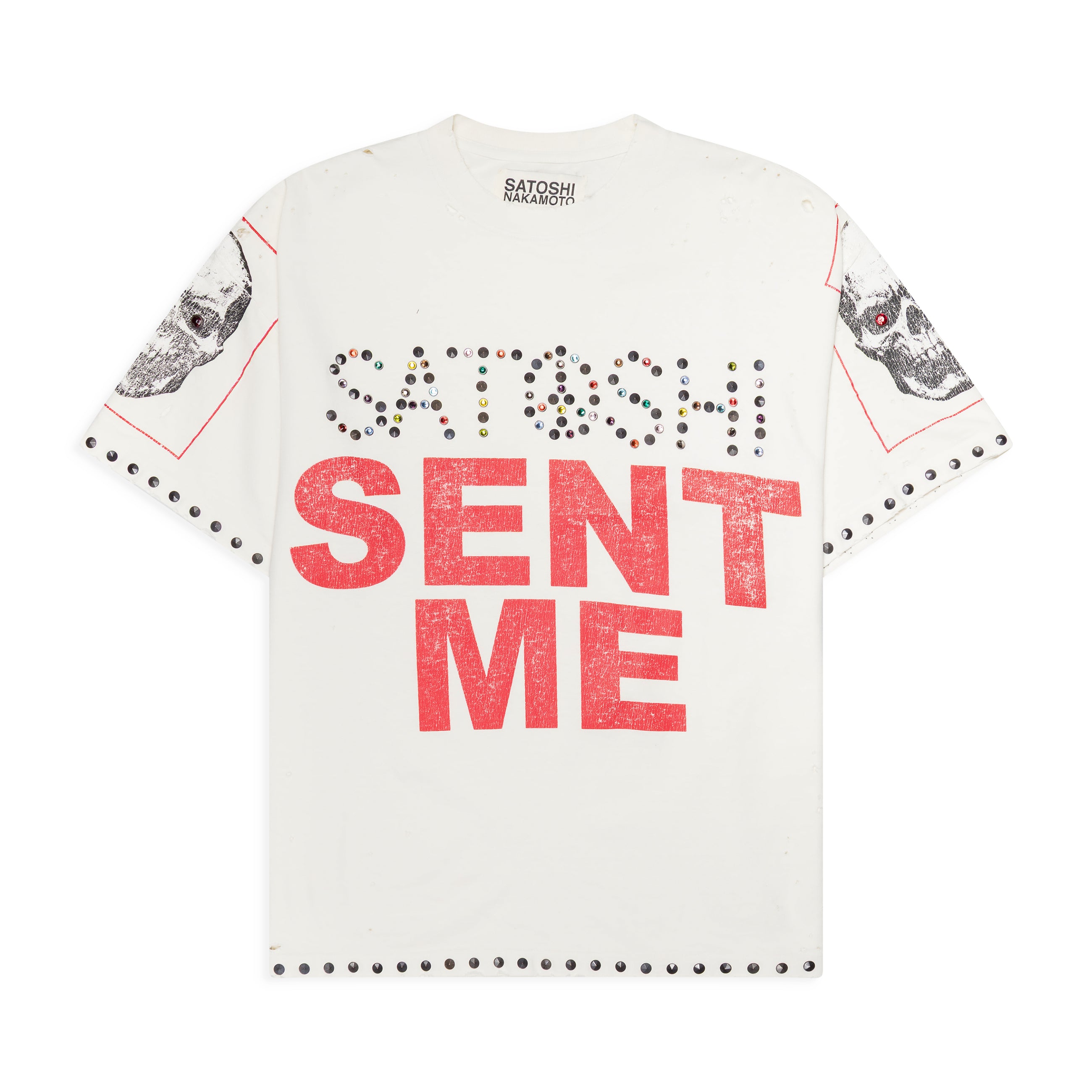 Satoshi Nakamoto Satoshi Sent Me Tee White