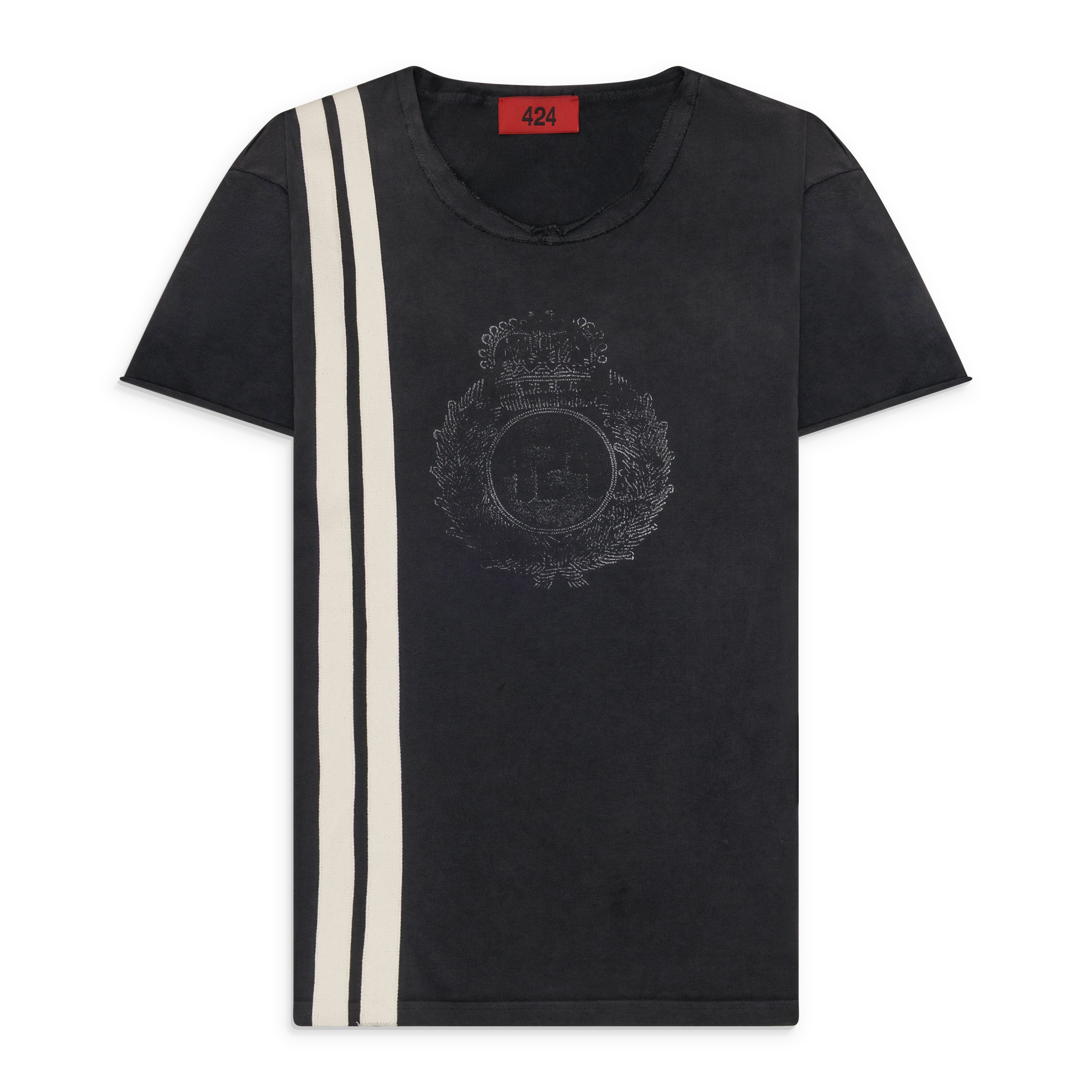 424 Capped Thermal Tee Black Black