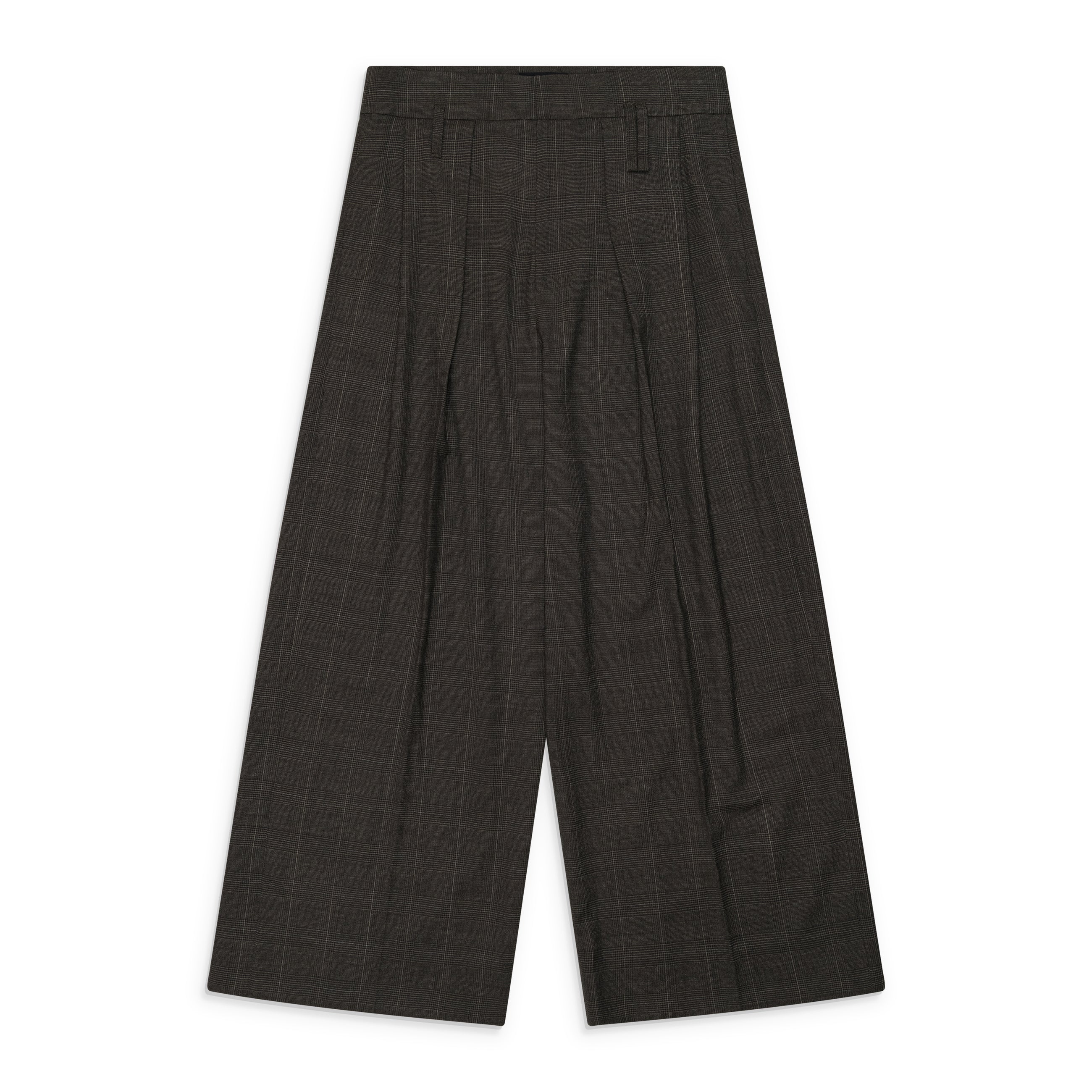 Simone Rocha Peeling Waist Wide Leg Trousers Grey