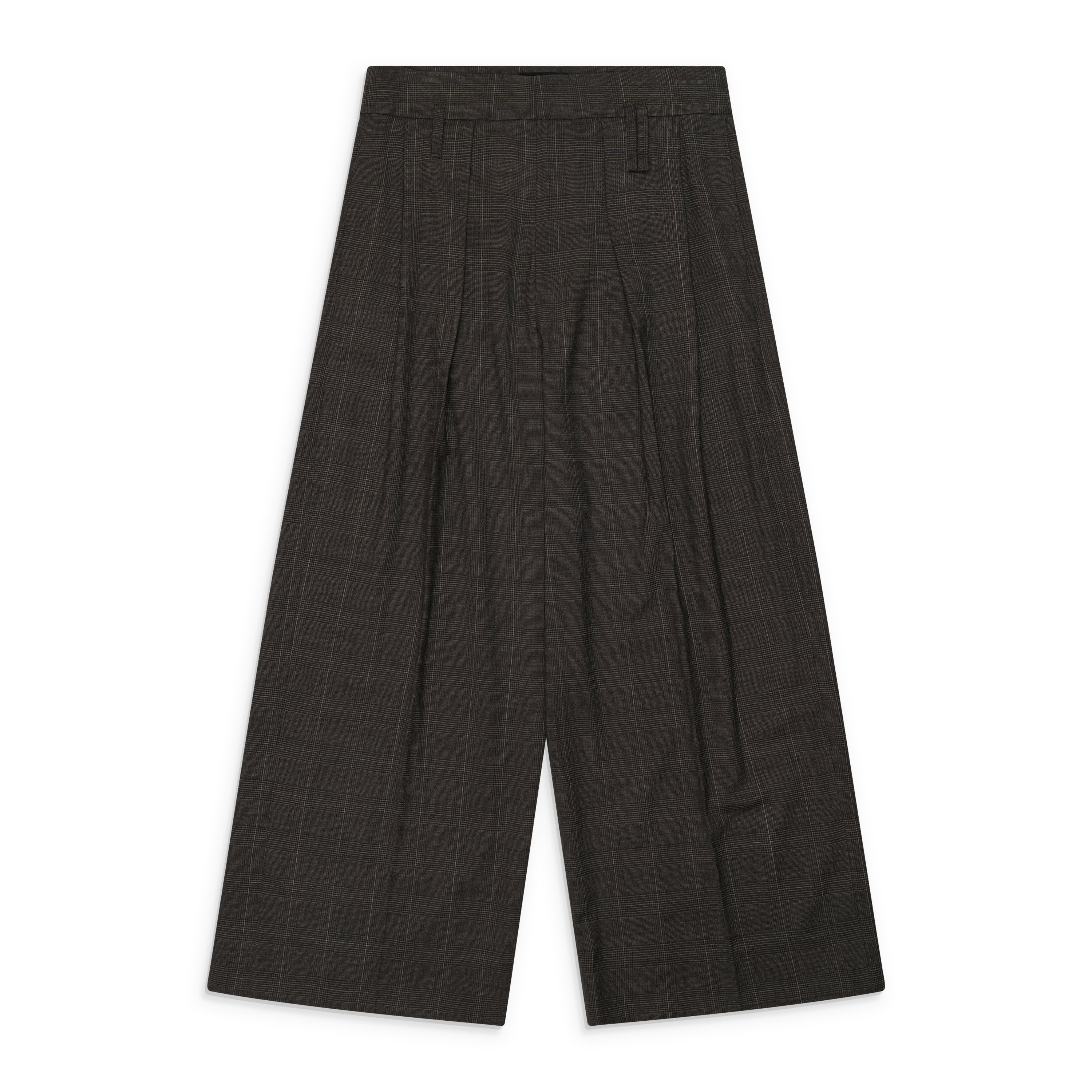 Simone Rocha Peeling Waist Wide Leg Trousers Grey
