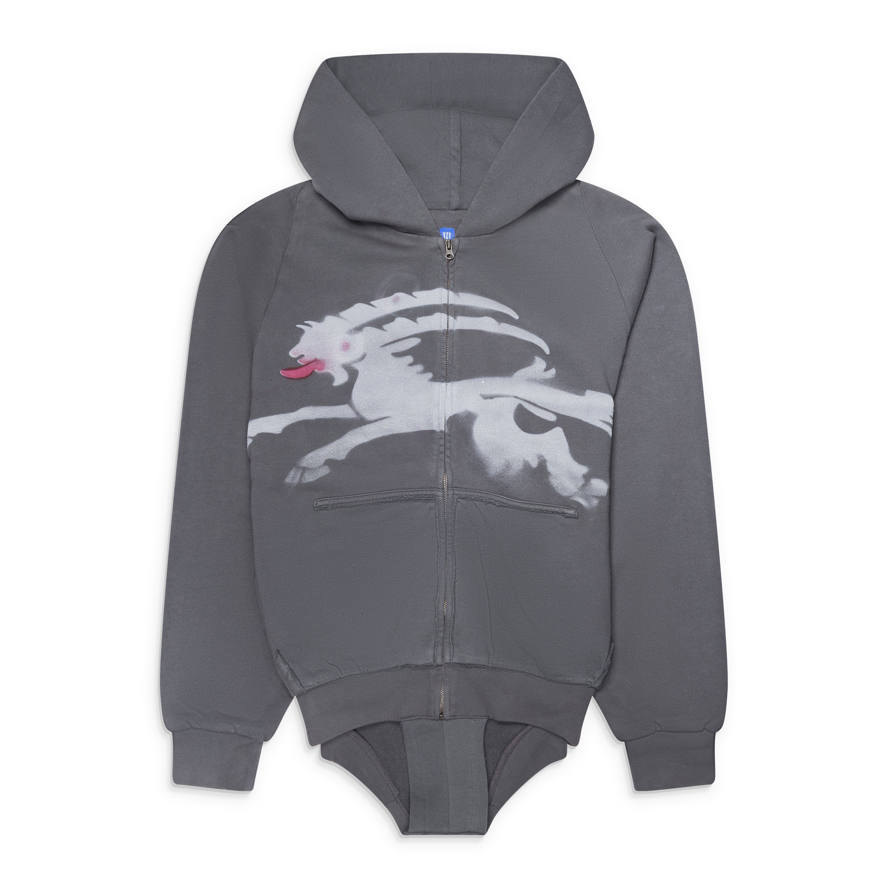 Prototypes Sprayed Goat Hoodie Romper Black