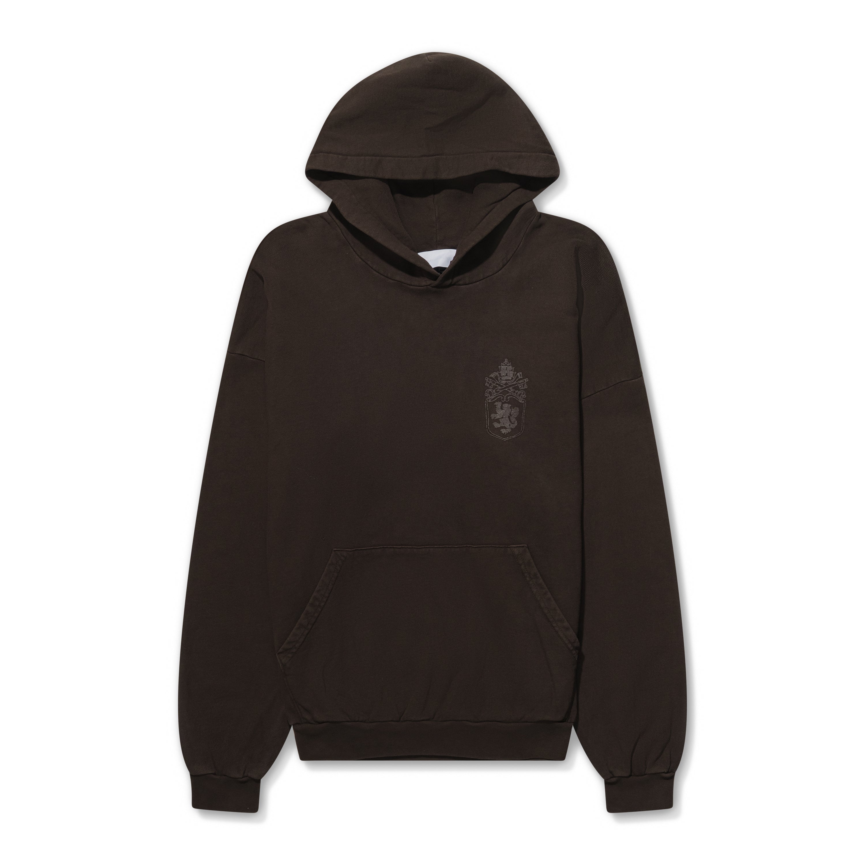 ALEXANDER DIGENOVA Small Crest Hoodie Vintage Brown – ESSXNYC