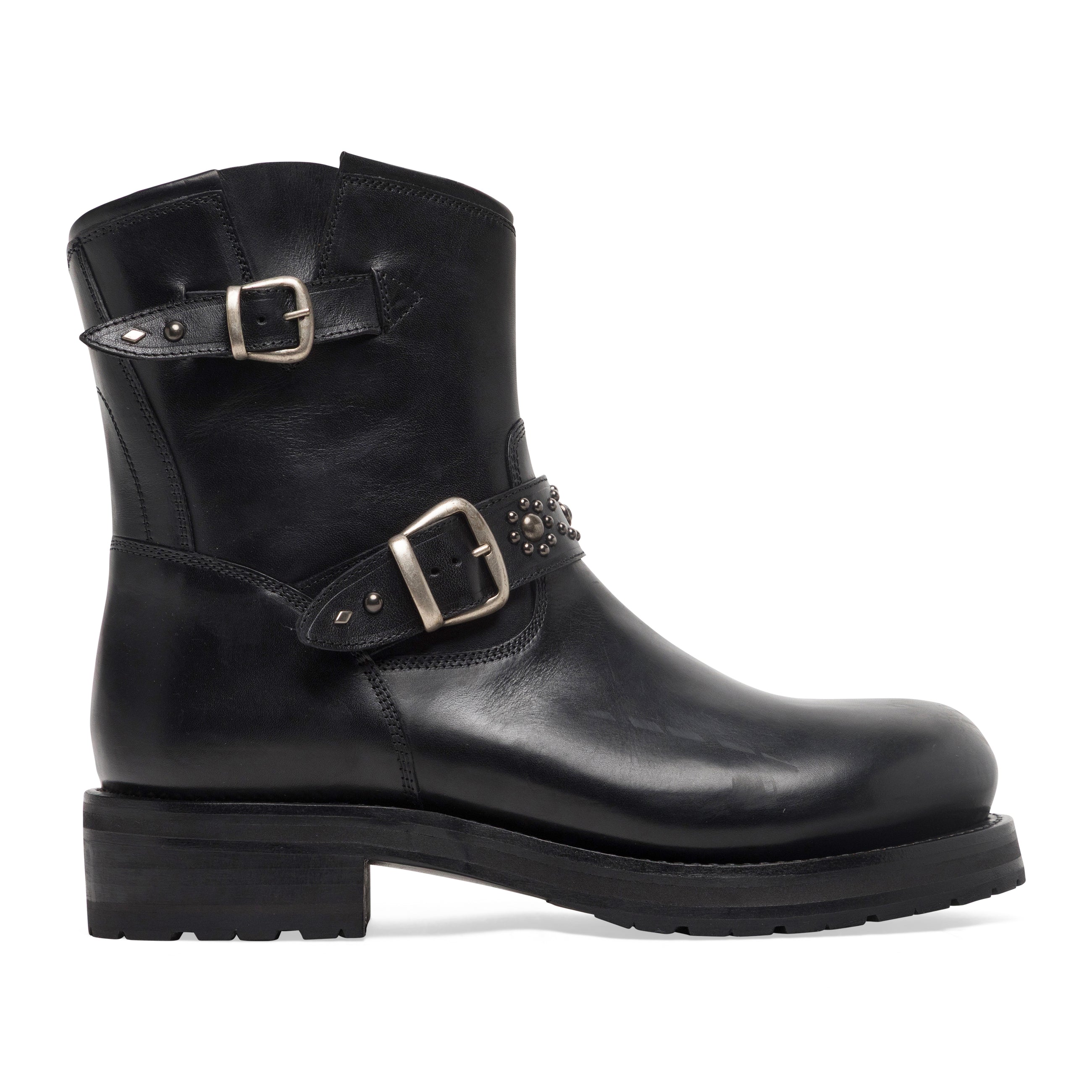 Second Layer 8" Rider Boot Black Leather