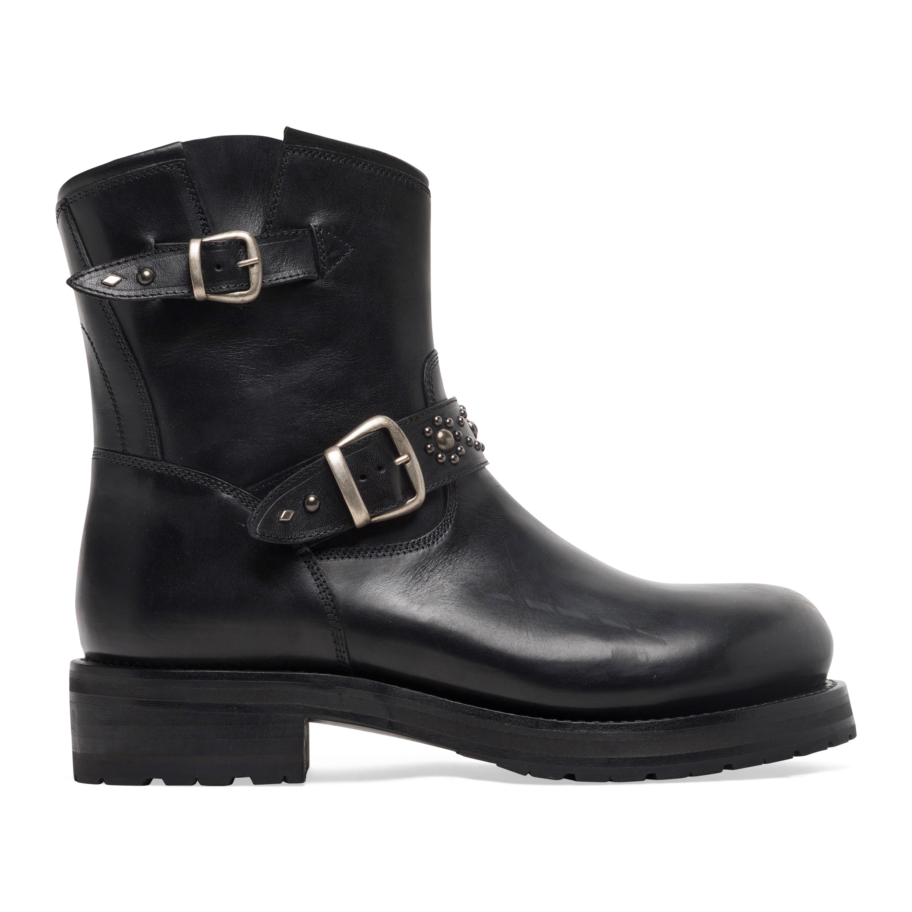 Second Layer 8" Rider Boot Black Leather