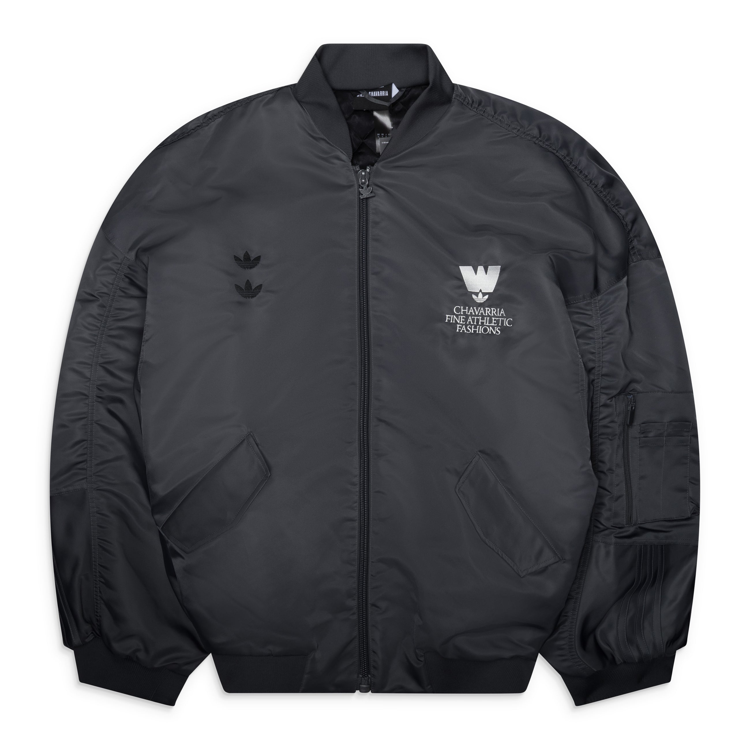 Adidas x Willy Chavarria Satin Bomber Grey