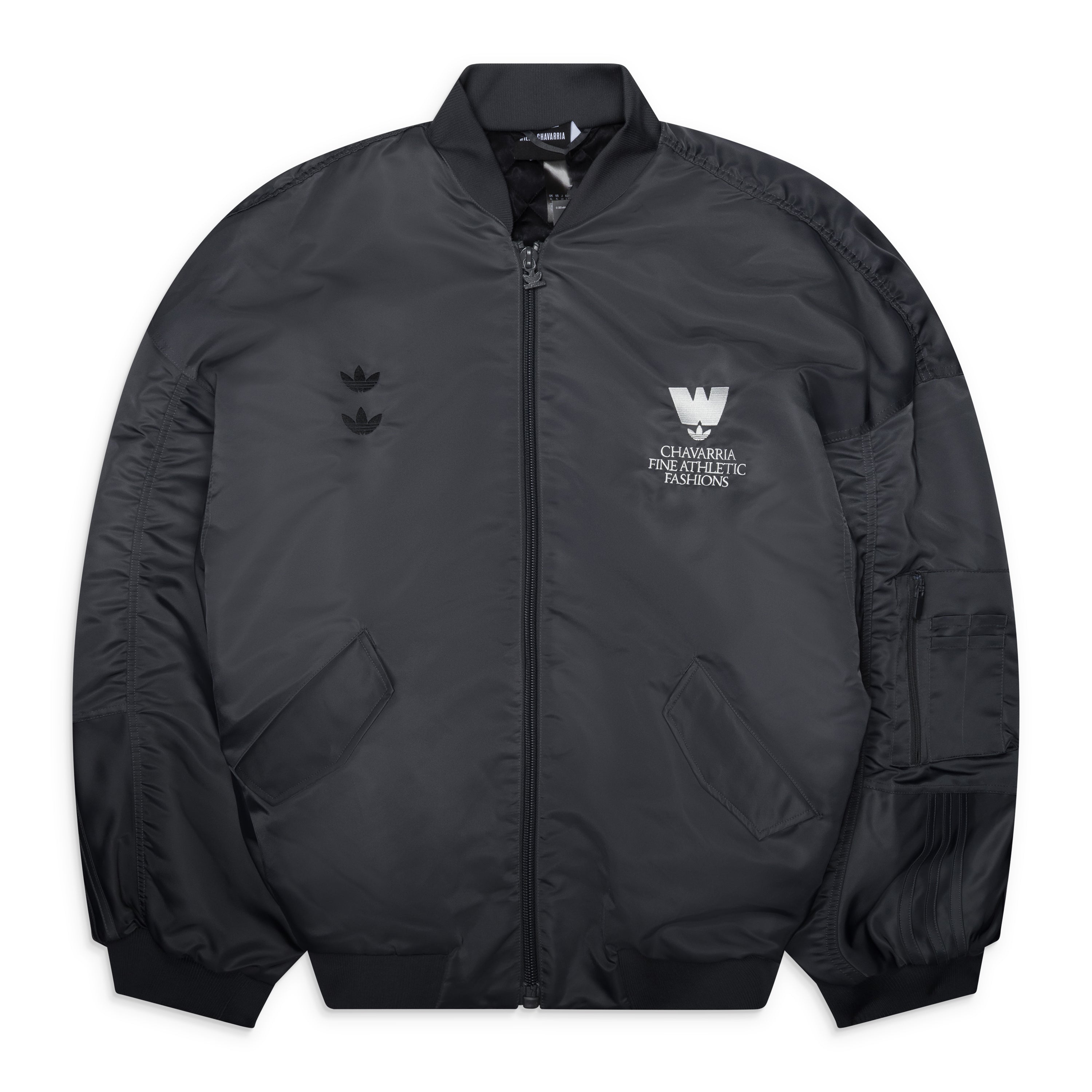adidas Willy Chavarria Satin Bomber Grey