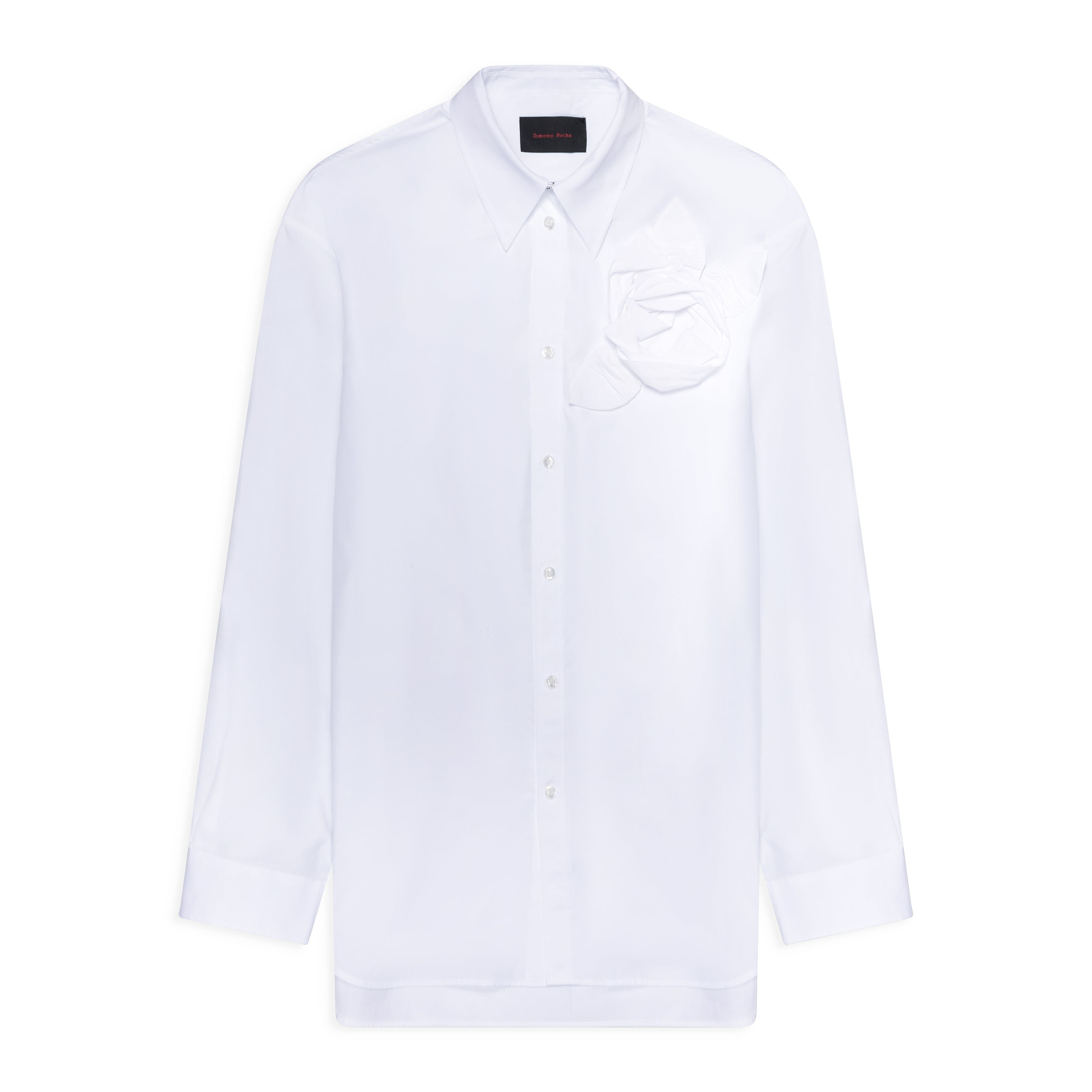 Simone Rocha Pressed Rosette Easy Shirt White