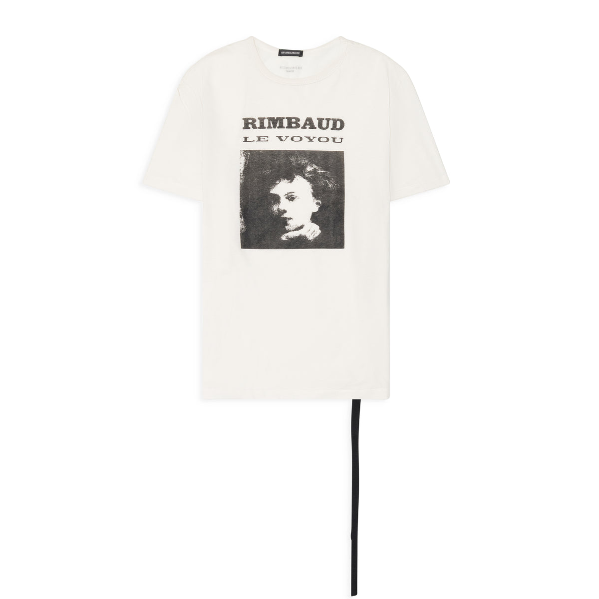 Ann Demeulemeester Baptist Standard Fit T-Shirt With "Le Voyou" Print White