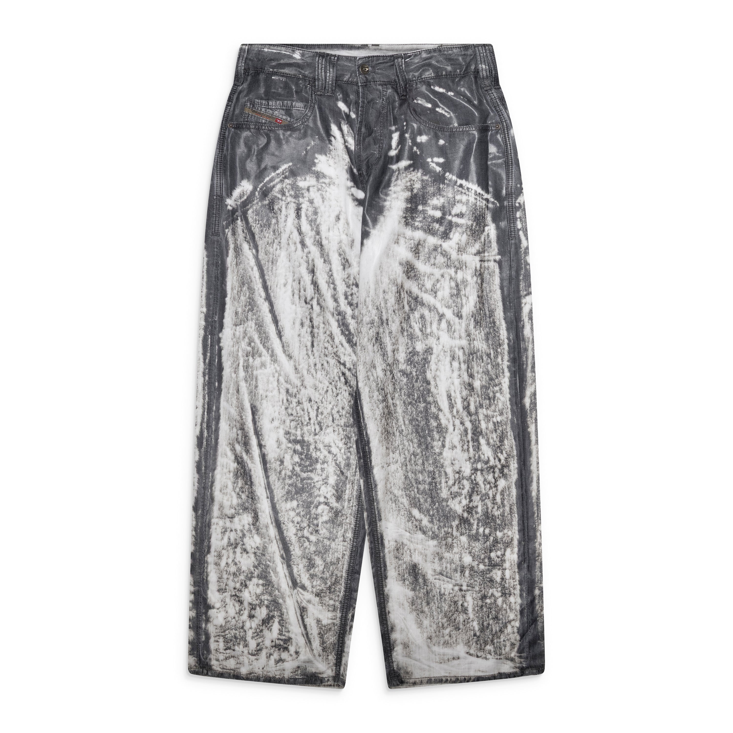 Diesel Printed Regular Leg Denim Grey