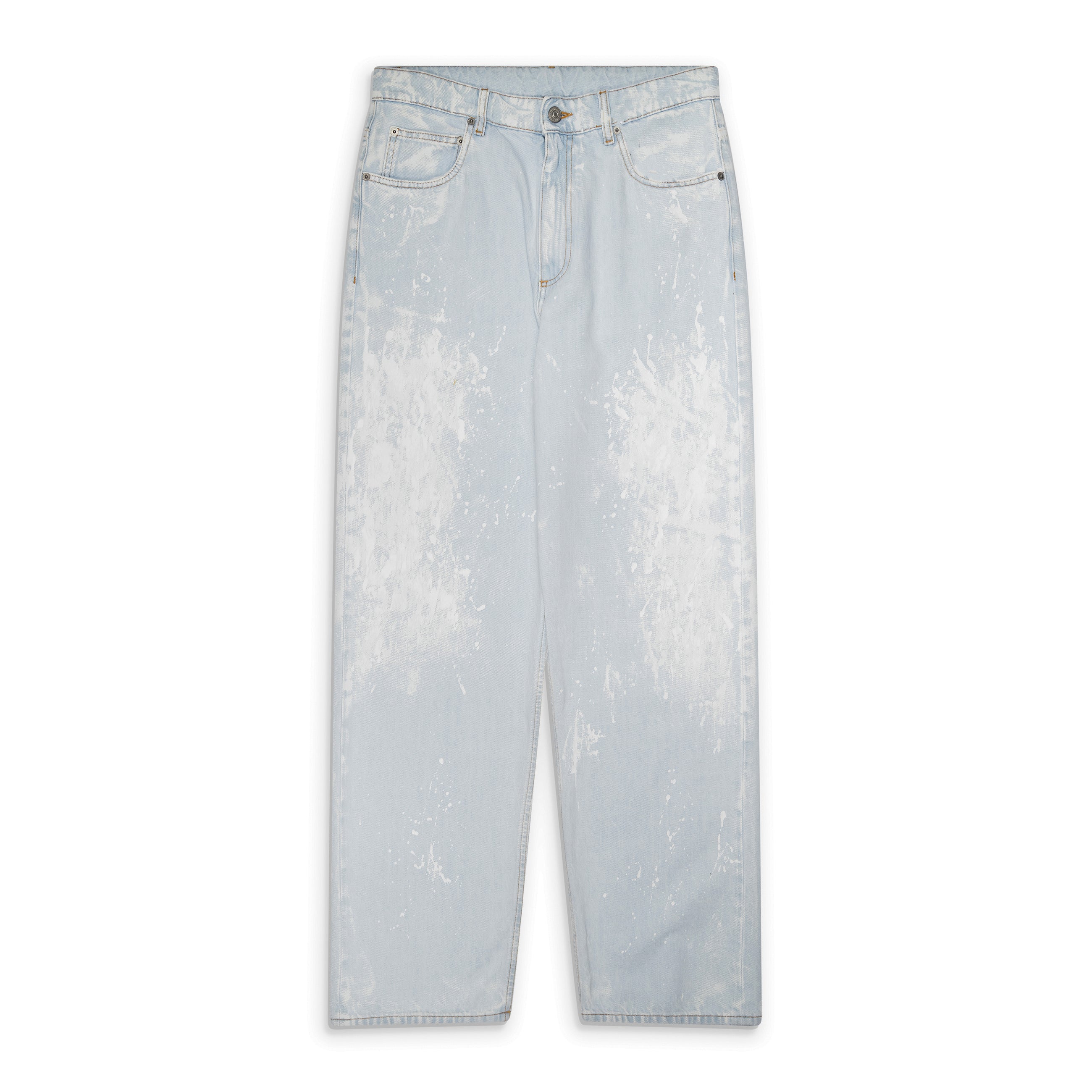 MM6 Maison Margiela Blue Plaint Splatter Regular Fit Jeans