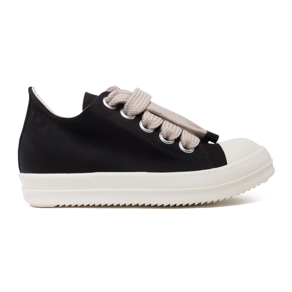 Rick Owens DRKSHDW Jumbolace Low Sneaks Black/Milk/Milk