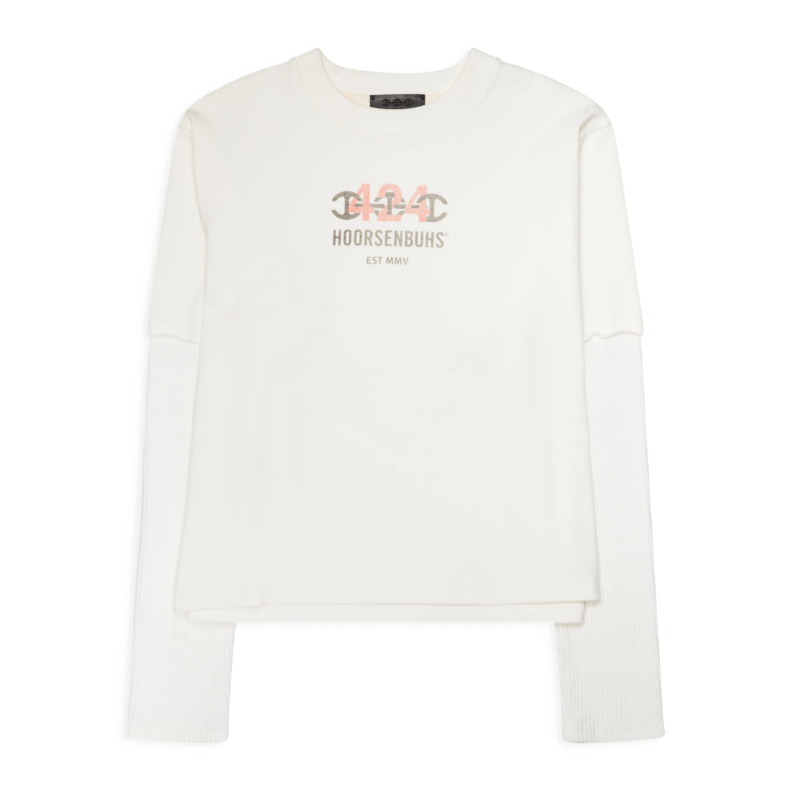 424 x Hoorsenbuhs Cropped Double Sleeve With Thermal White