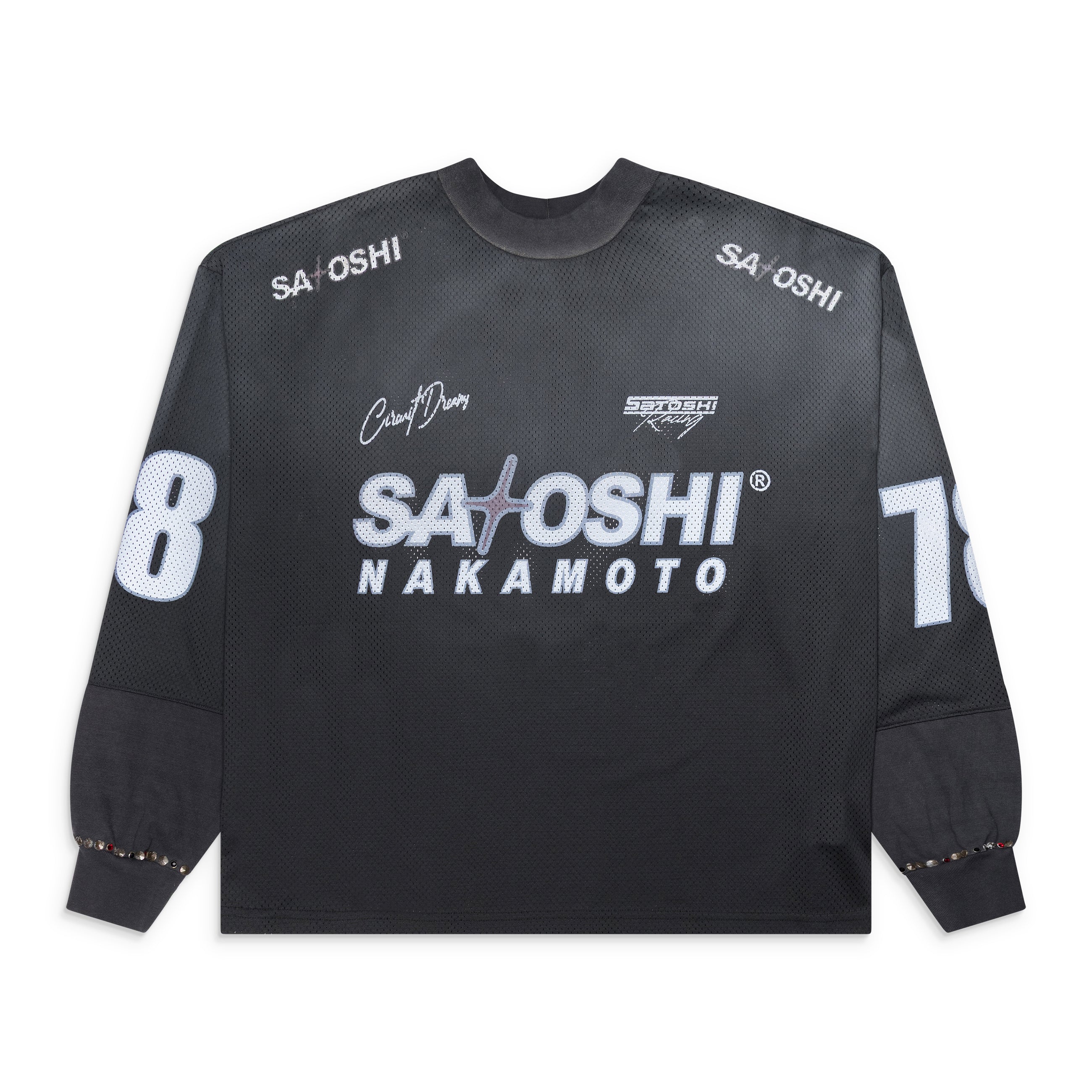 Satoshi Nakamoto Mesh Moto Jersey Black