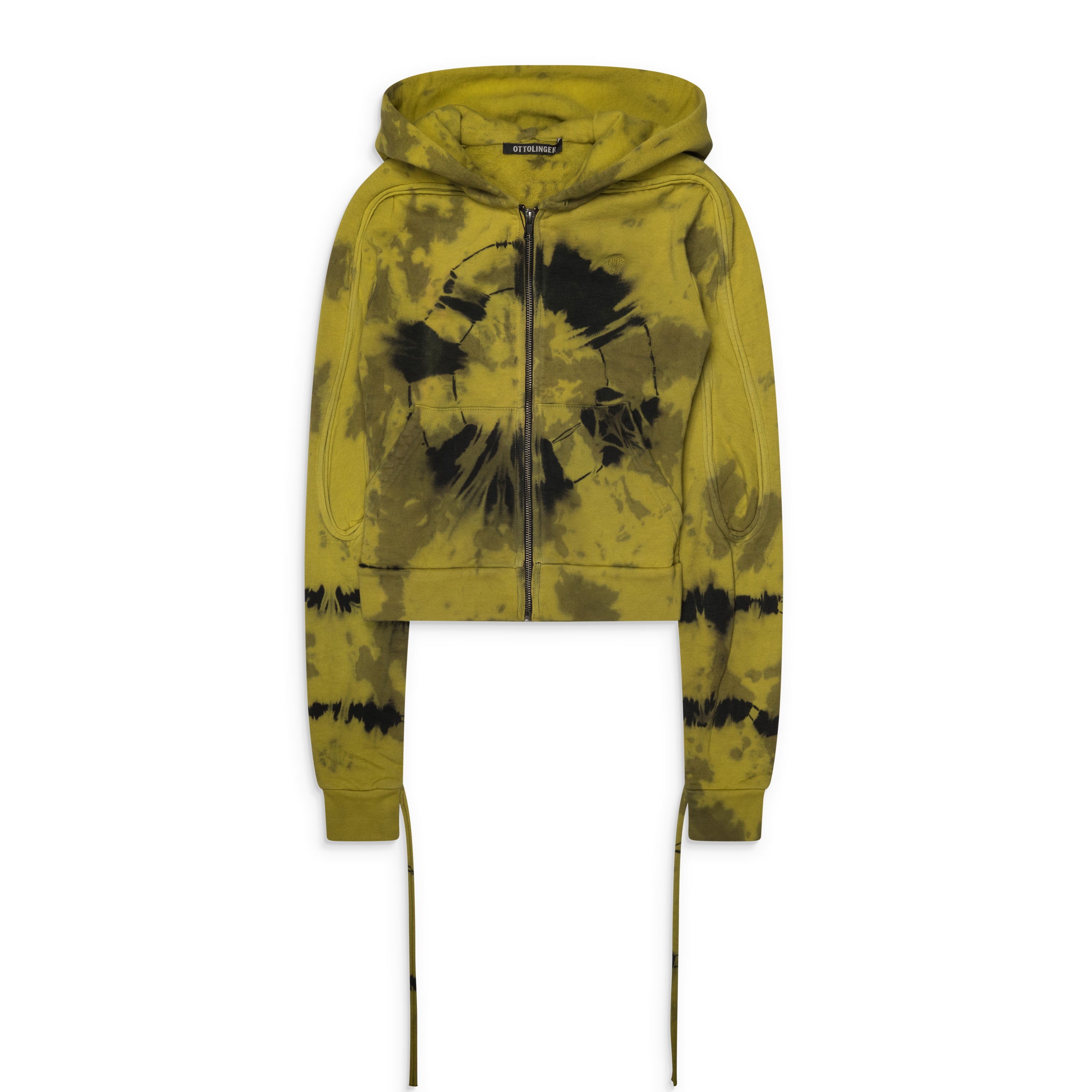 Ottolinger Tie Dye Sutured Zip Hoodie Multicolor