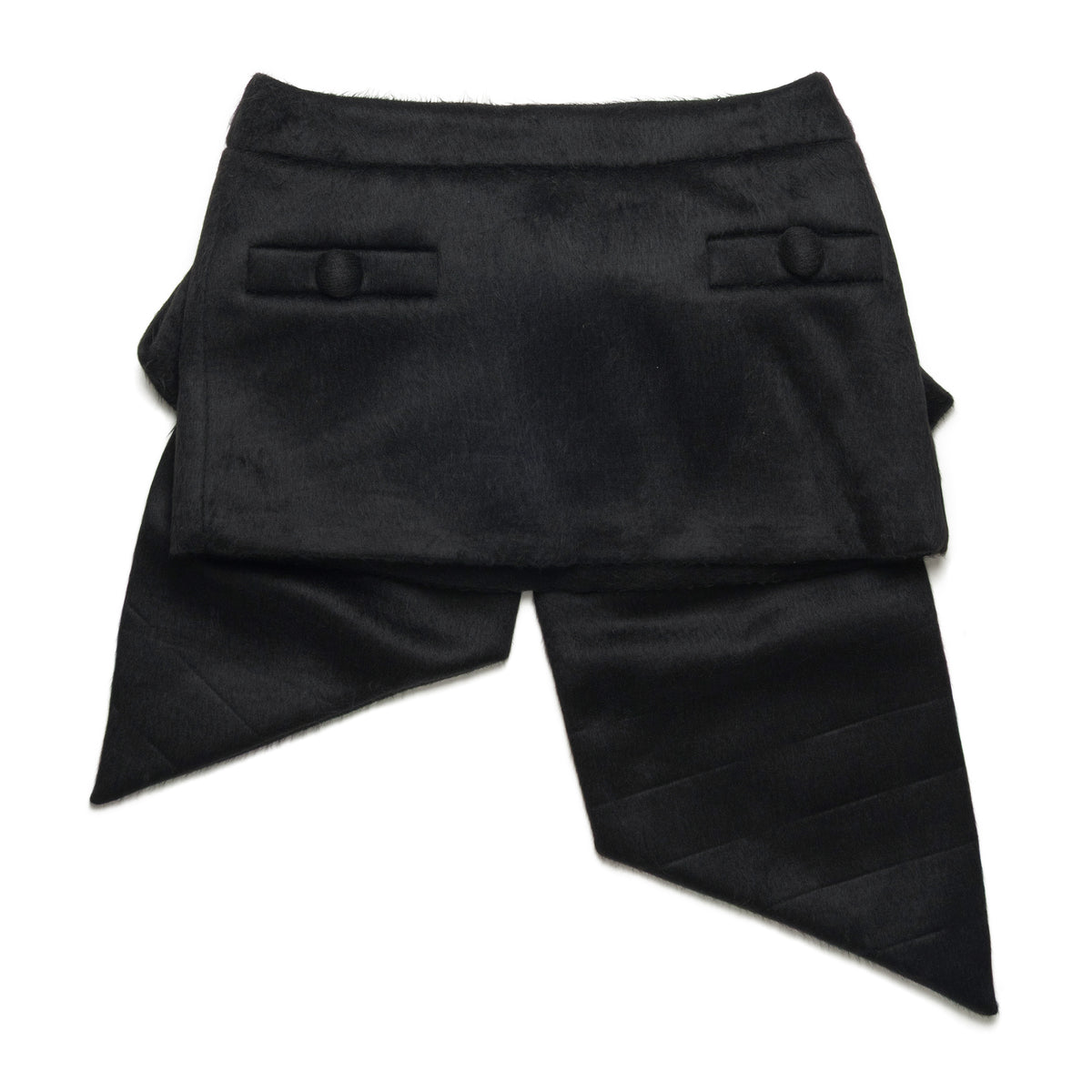 Vaquera Women Neoprene Bow Skirt Woven Black