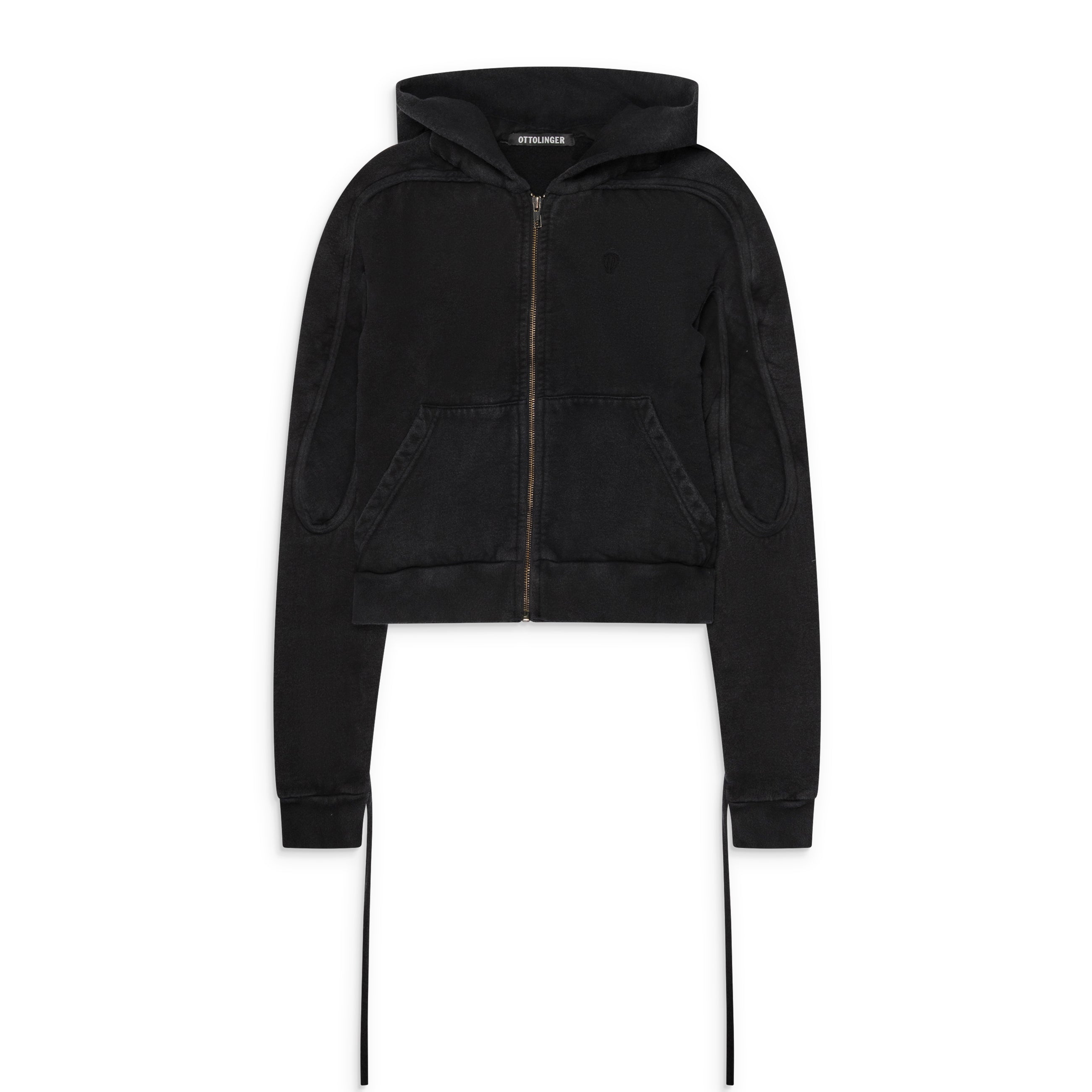 Ottolinger Sutured Zip Hoodie Black