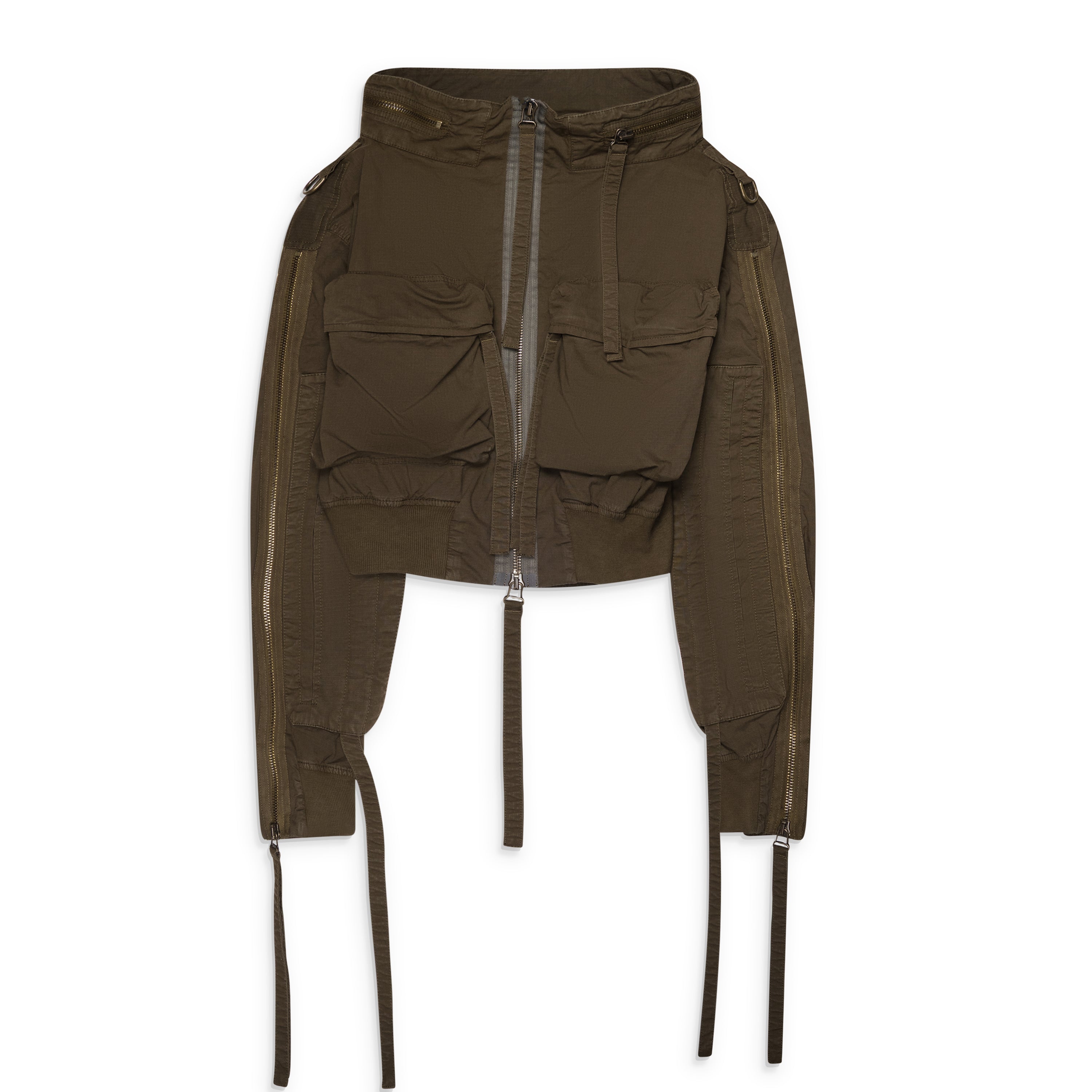 Dsquared2 Green Multipocket Cargo Caban