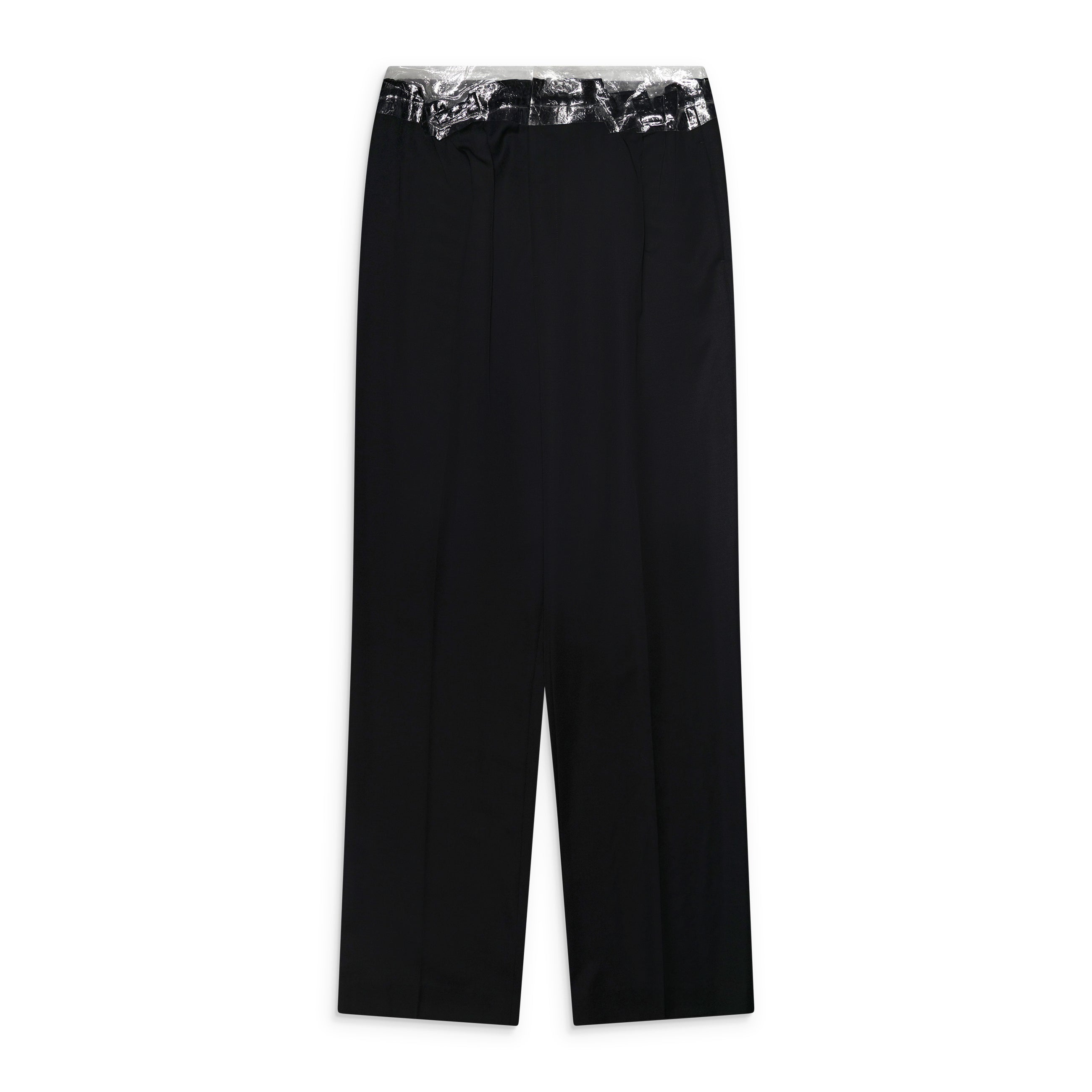 Maison Margiela Tuxedo Trousers With Tape Waist Details Black