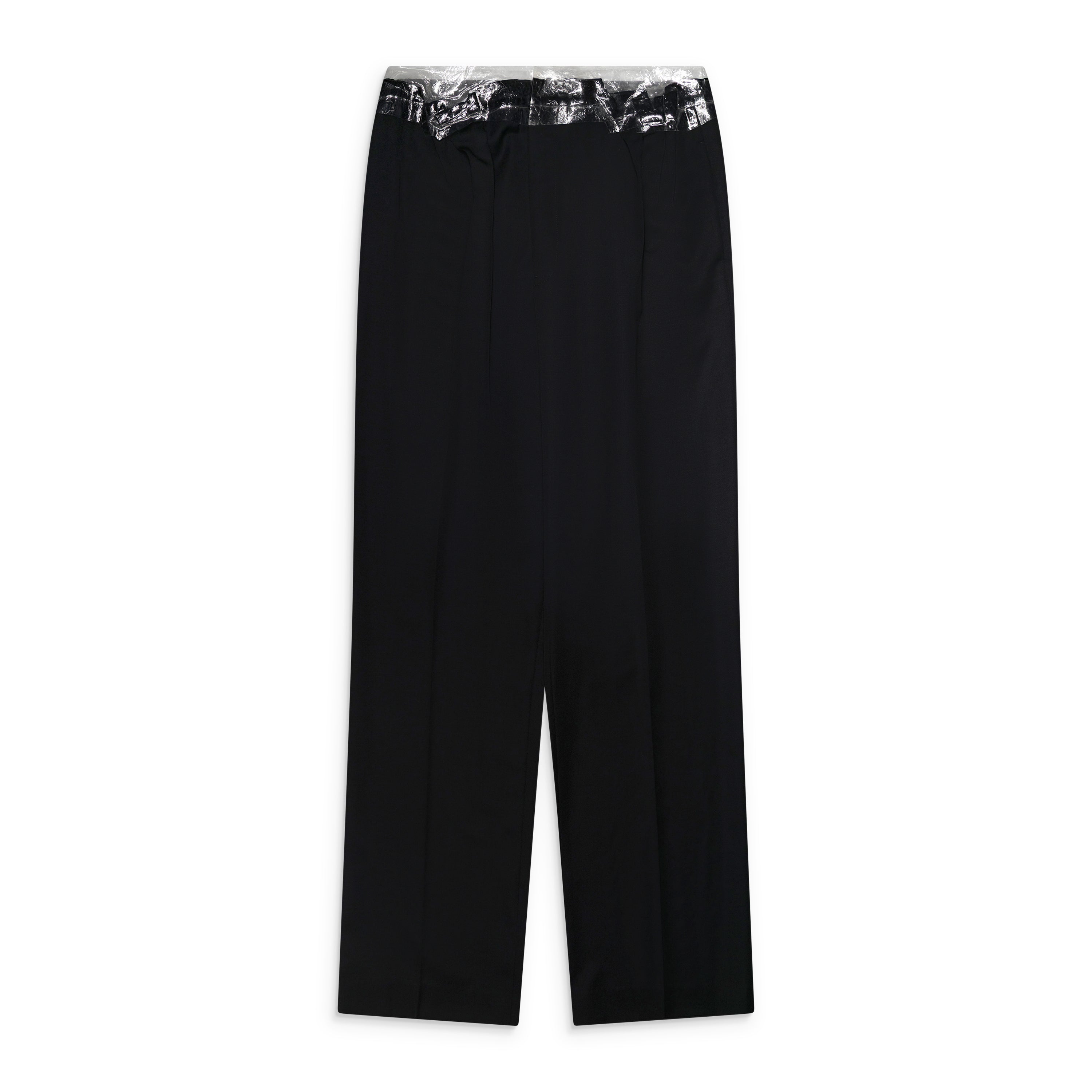 Maison Margiela Tuxedo Trousers With Tape Waist Details Black