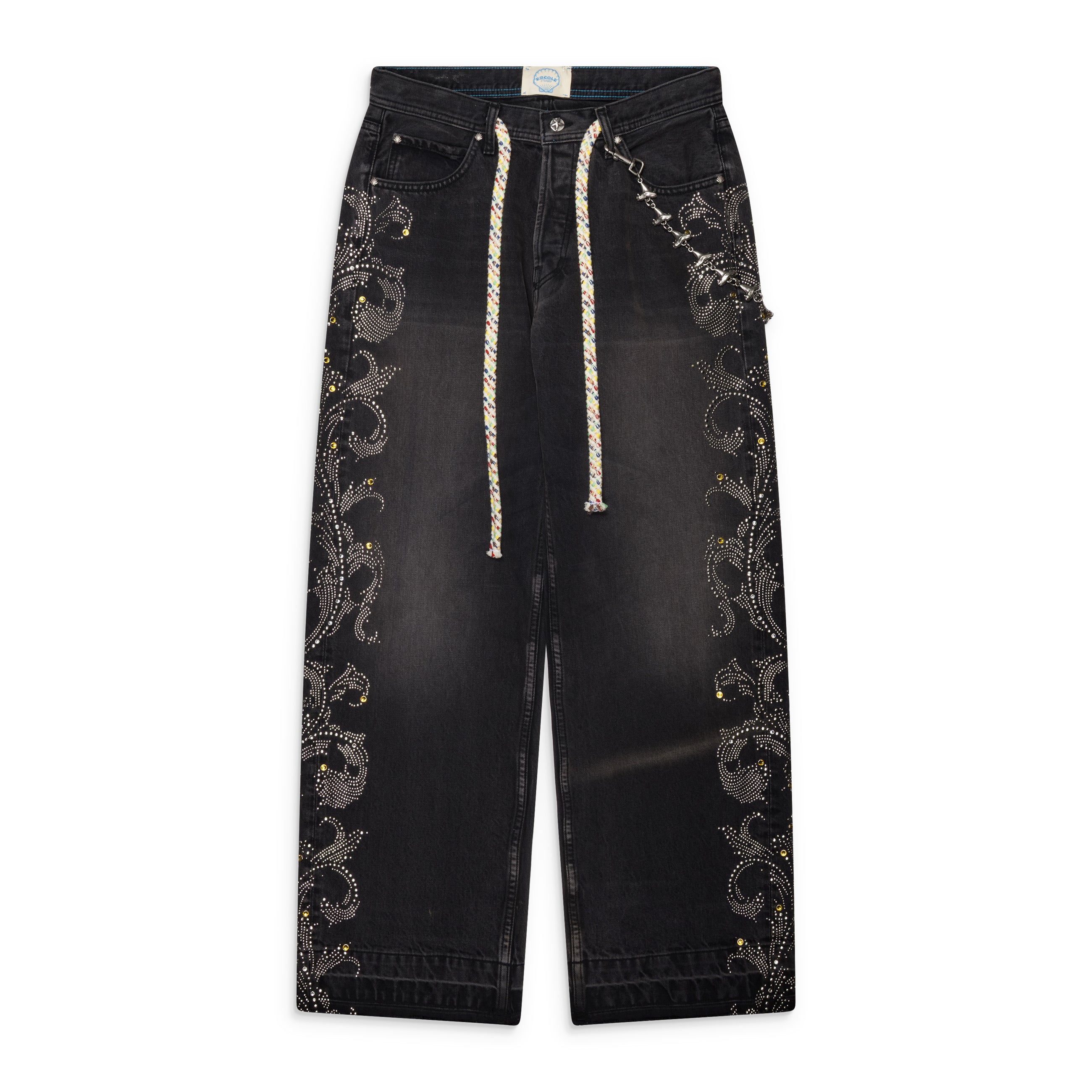 Ercole Studio Chained Denim Jeans Black