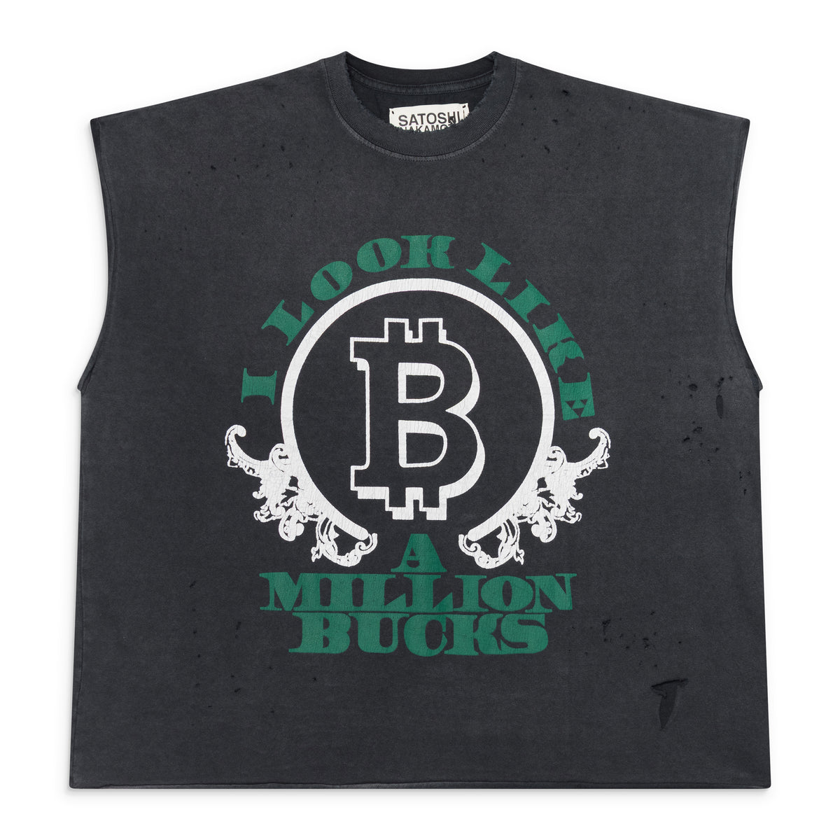 Satoshi Nakamoto Million Bucks Tee Black – ESSXNYC