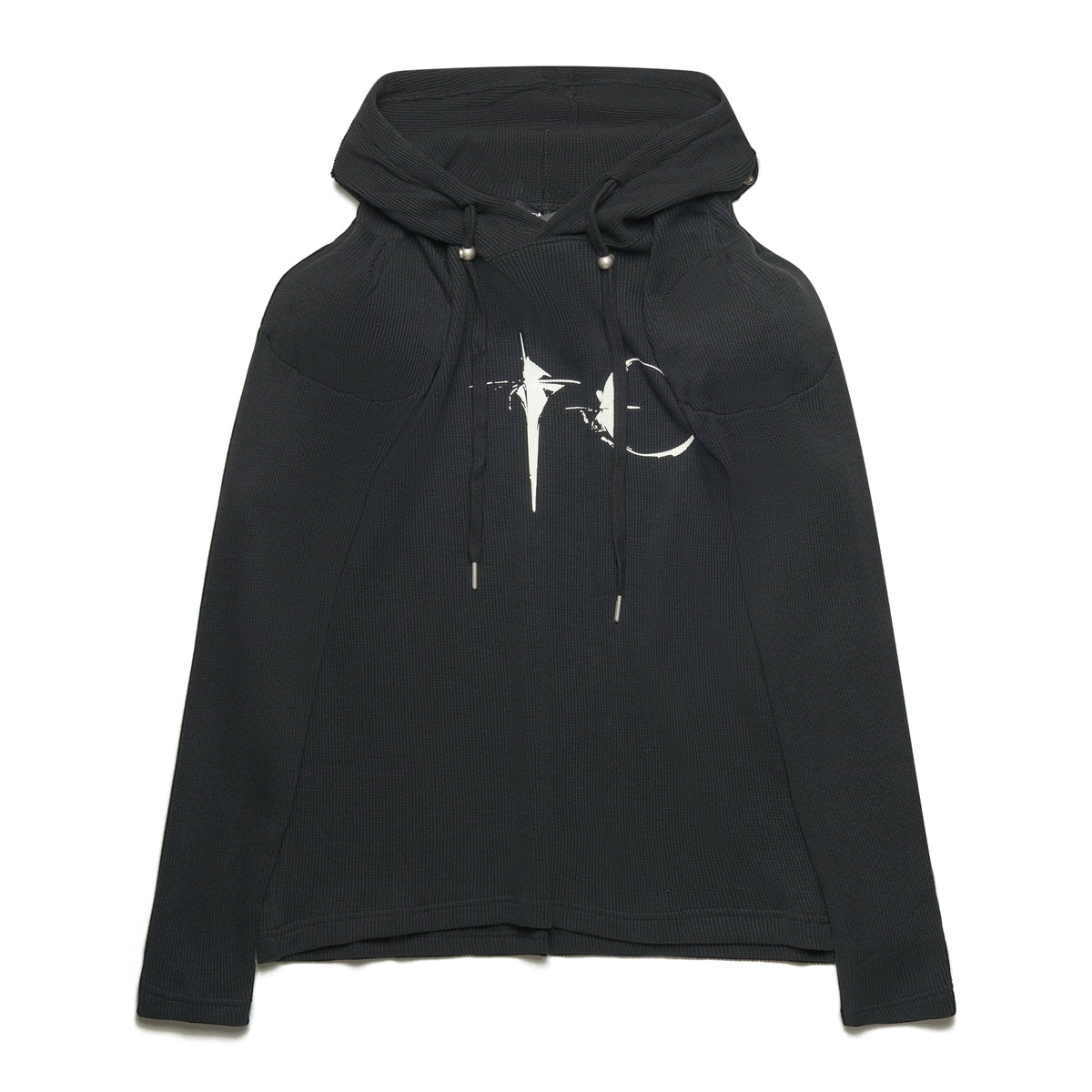 Thug Club Bulk Shoulder Glow In The Dark Hoodie Black