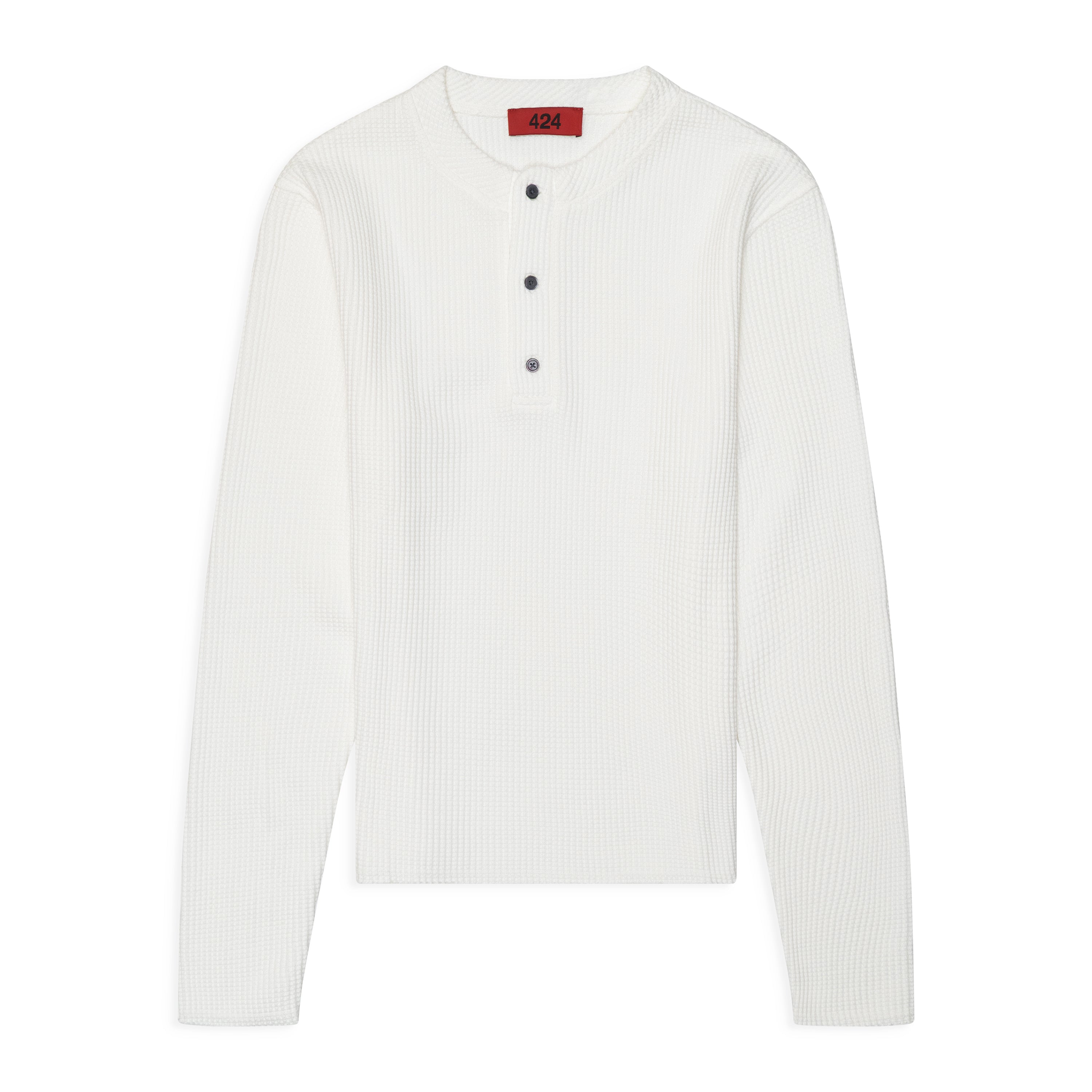424 Long Sleeve Thermal Jersey White Bright White