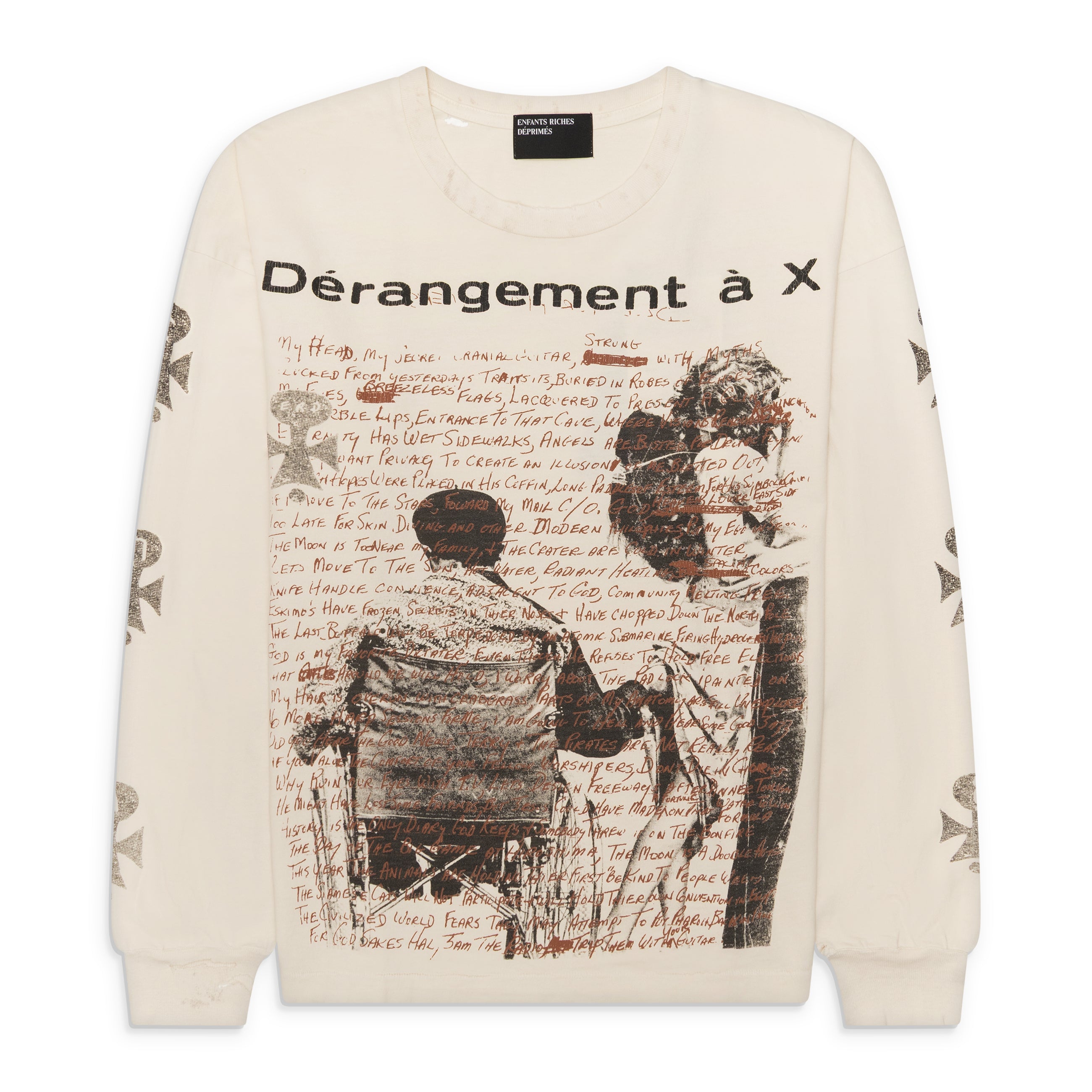 Enfants Riches Deprimes Derangement Ls T-Shirt Charcoal
