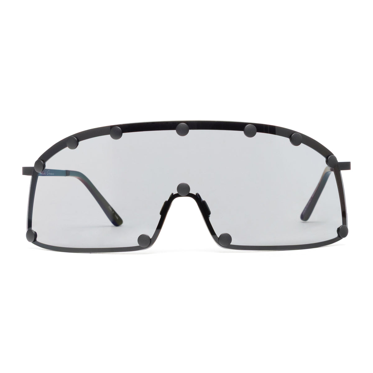 Rick Owens DRKSHDW Sunglasses Shielding Black Temple/Black Lens