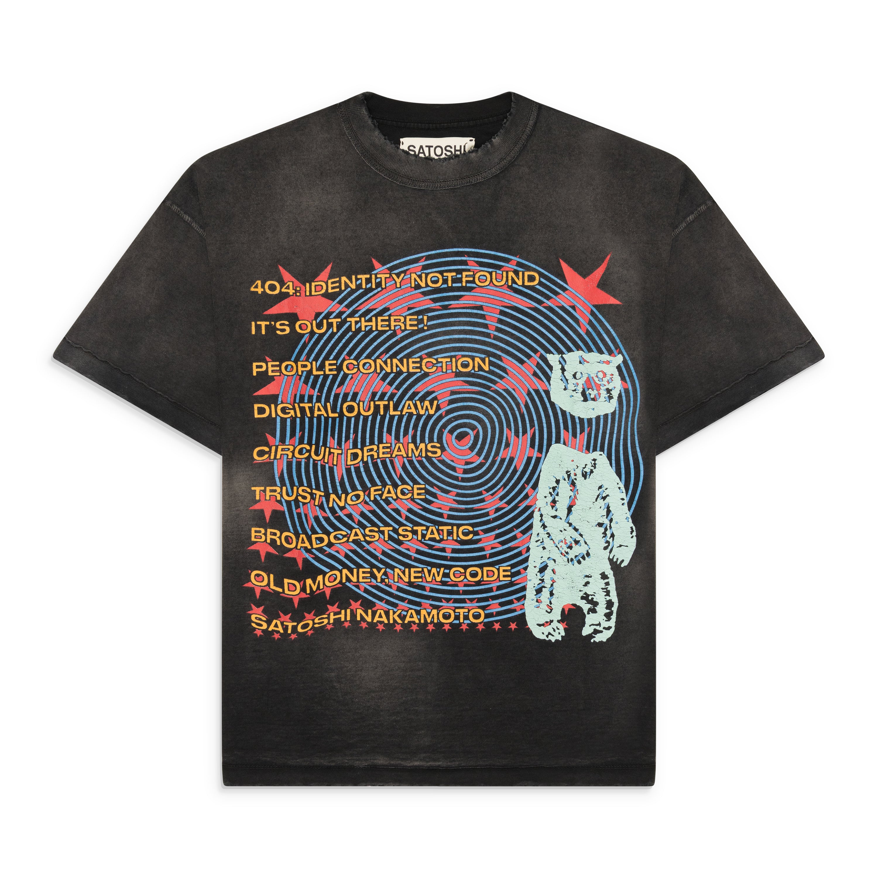 Satoshi Nakamoto Overdrive Tee Black