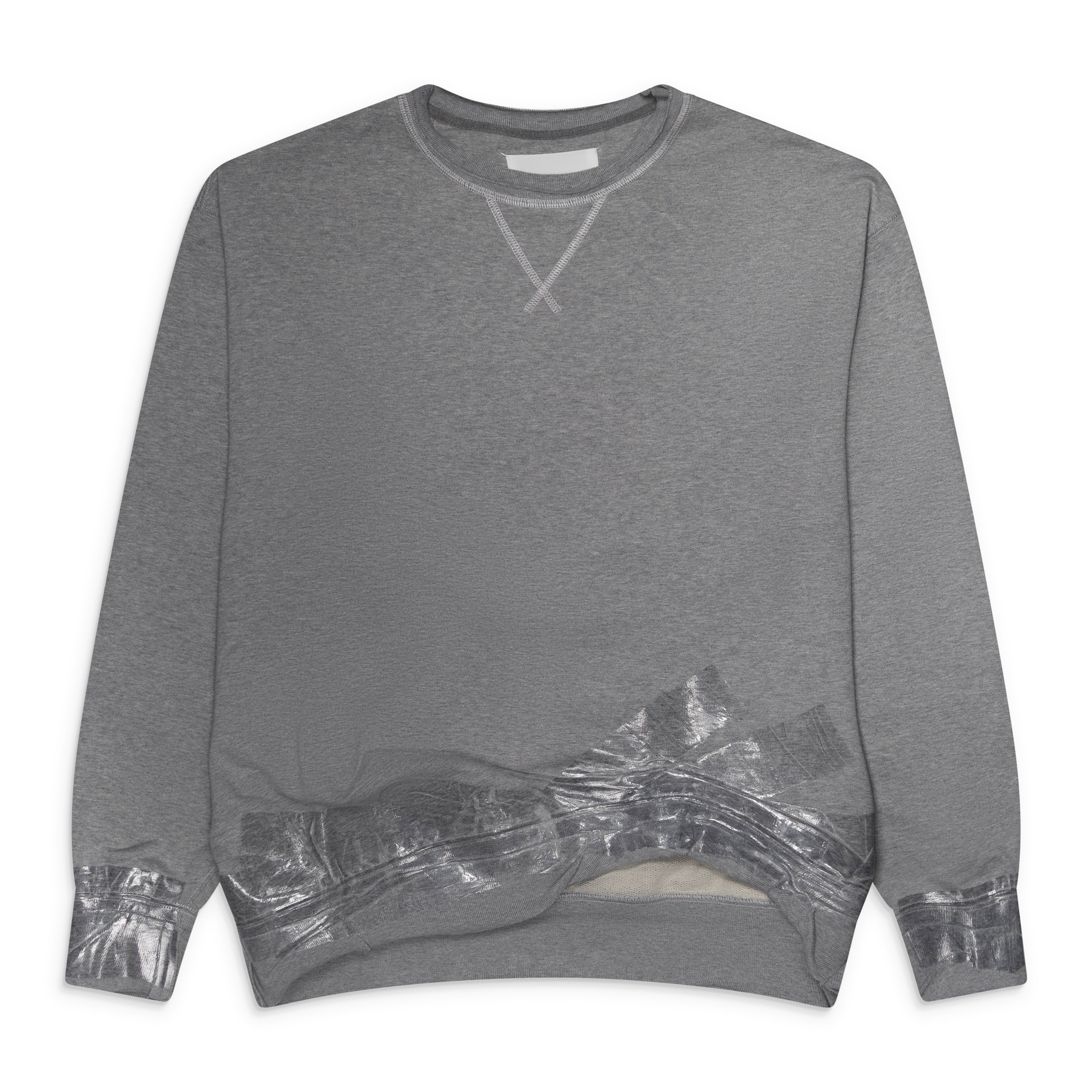 Maison Margiela Sweatshirt With Tape Details Grey