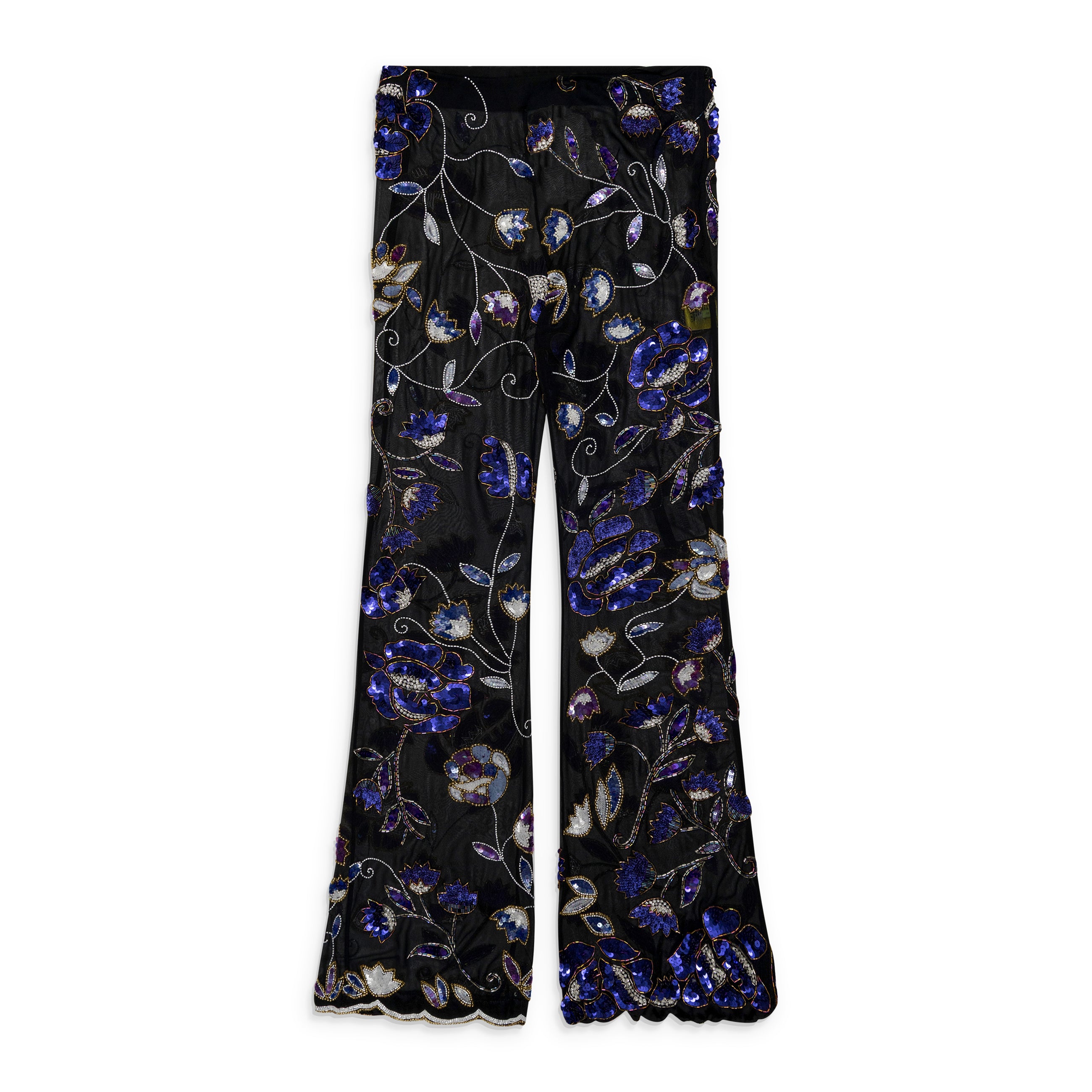 Conner Ives Vintage Sequin Trousers Black