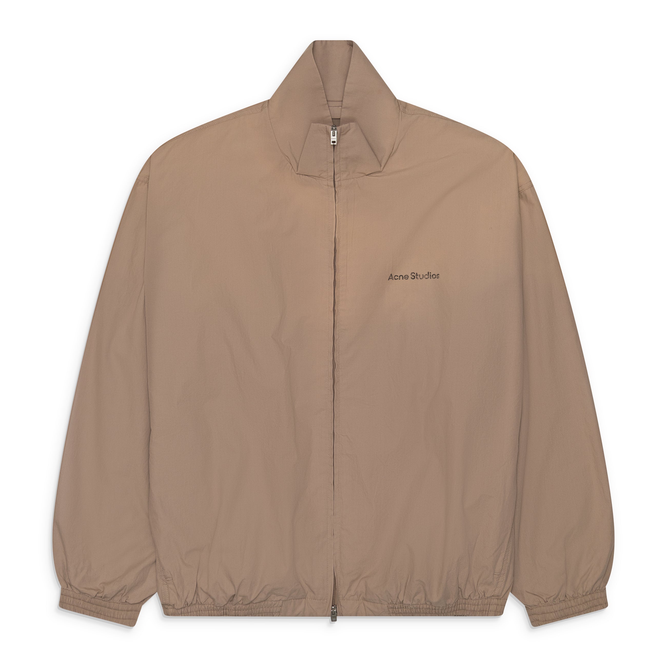 Acne Studios Logo Zip Jacket Mushroom Beige