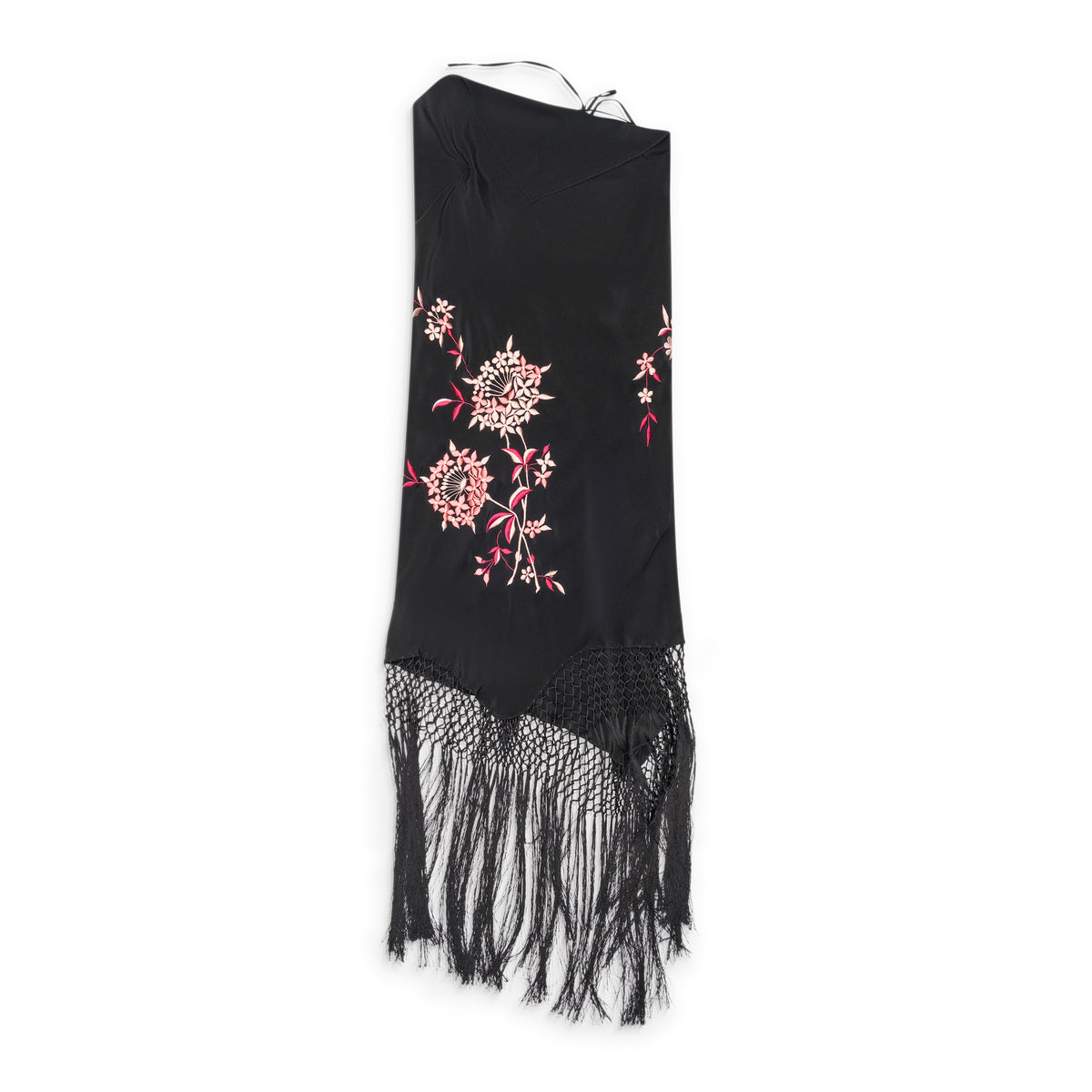 Conner Ives Piano Shawl Mini Dress Black/Pink
