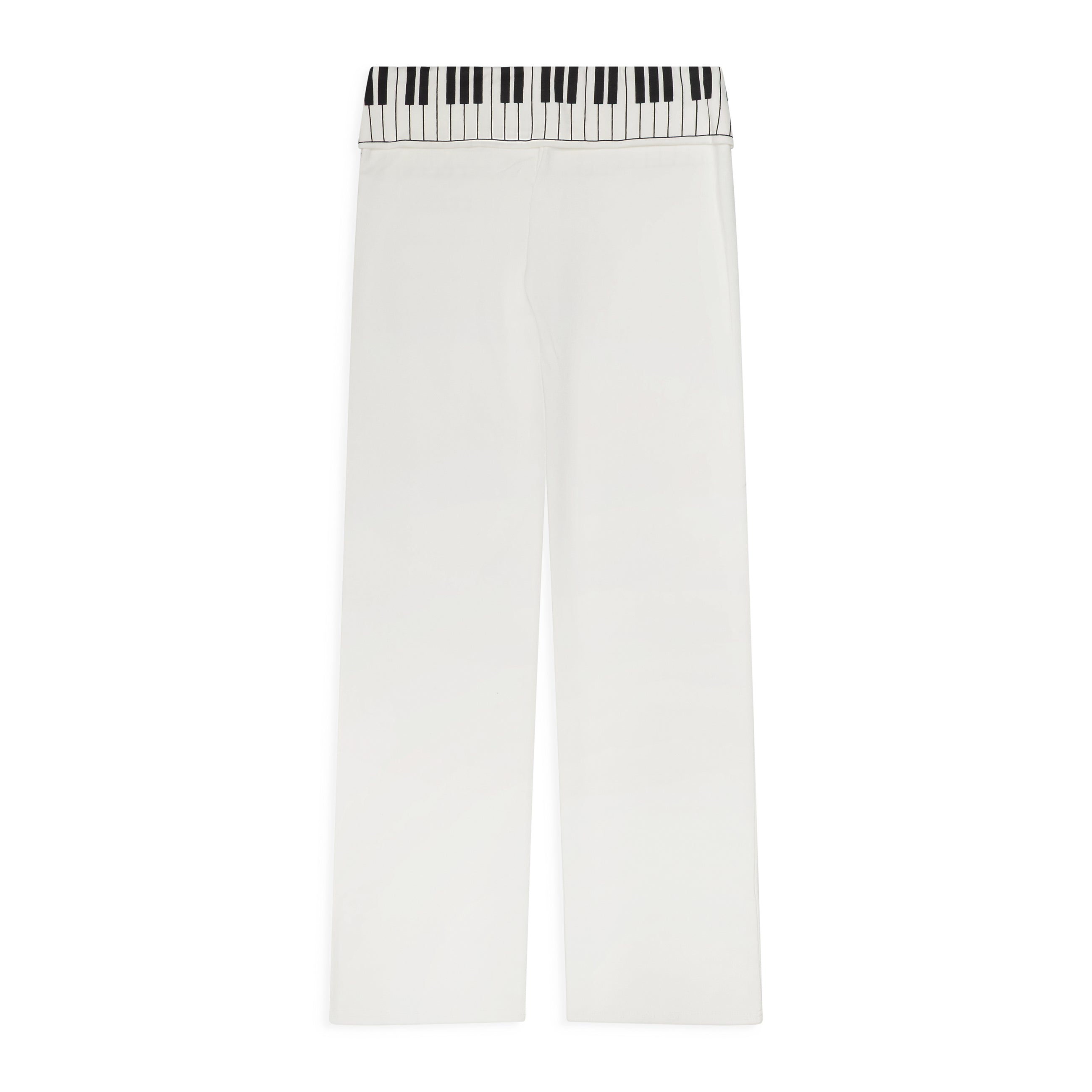 Praying Piano Key Lounge Pants White