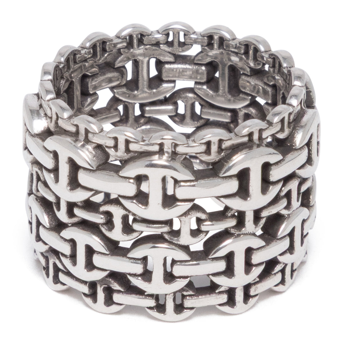 Hoorsenbuhs Damash Multi-Stacked Ring Silver